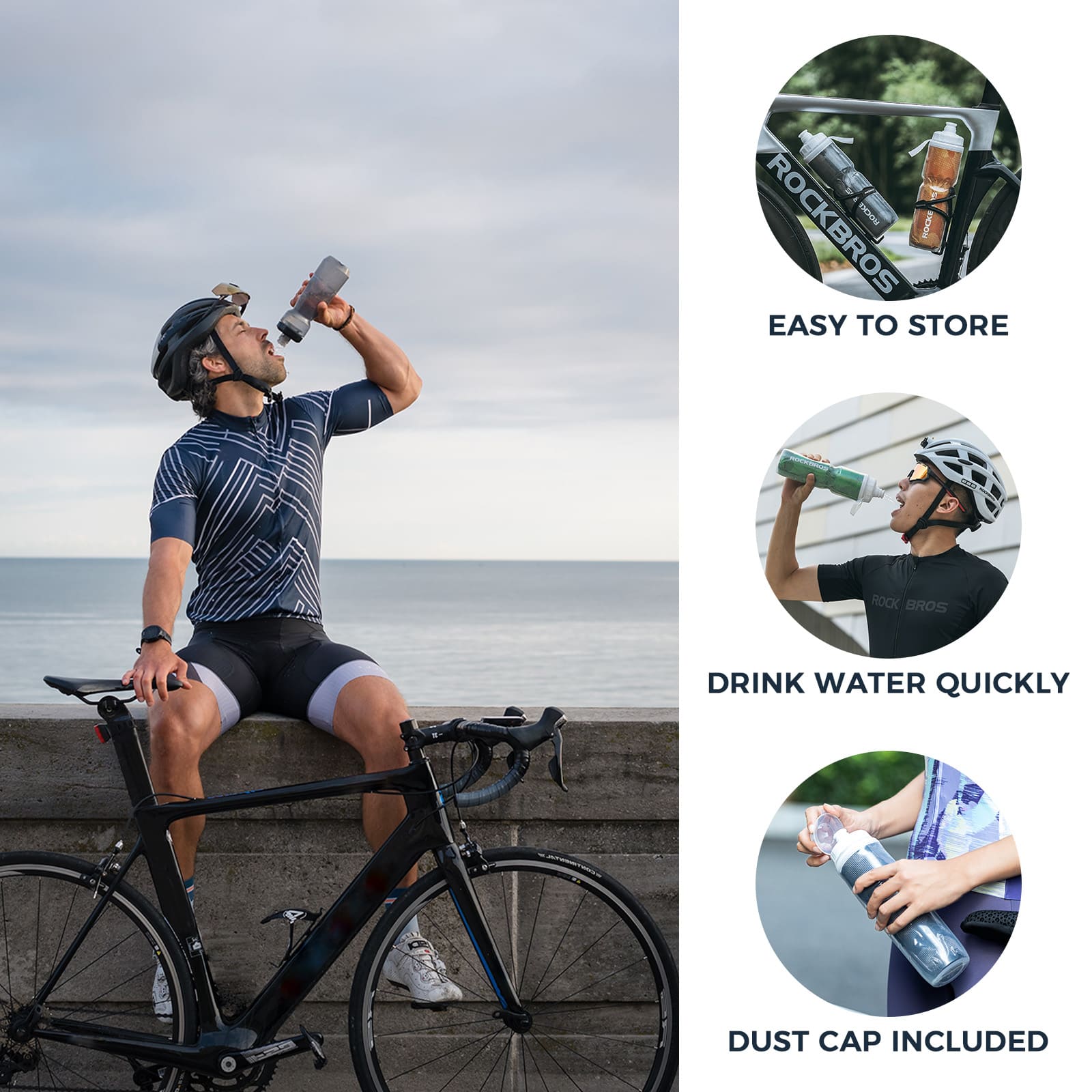 Insulated Leak-Proof Bike Water Bottle - 24OZ - OVERLANDERS Outfitter