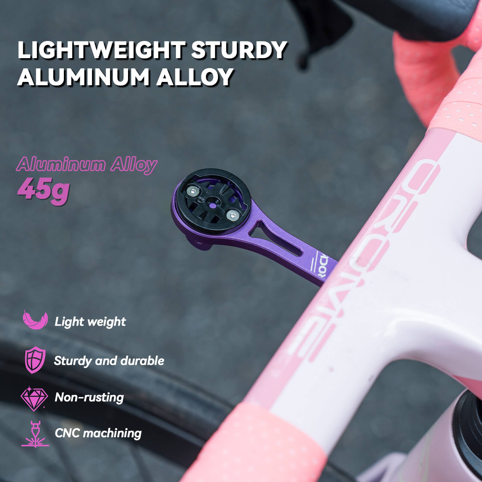 Integrated Handlebar Bike Computer Mount - OVERLANDERS Outfitter
