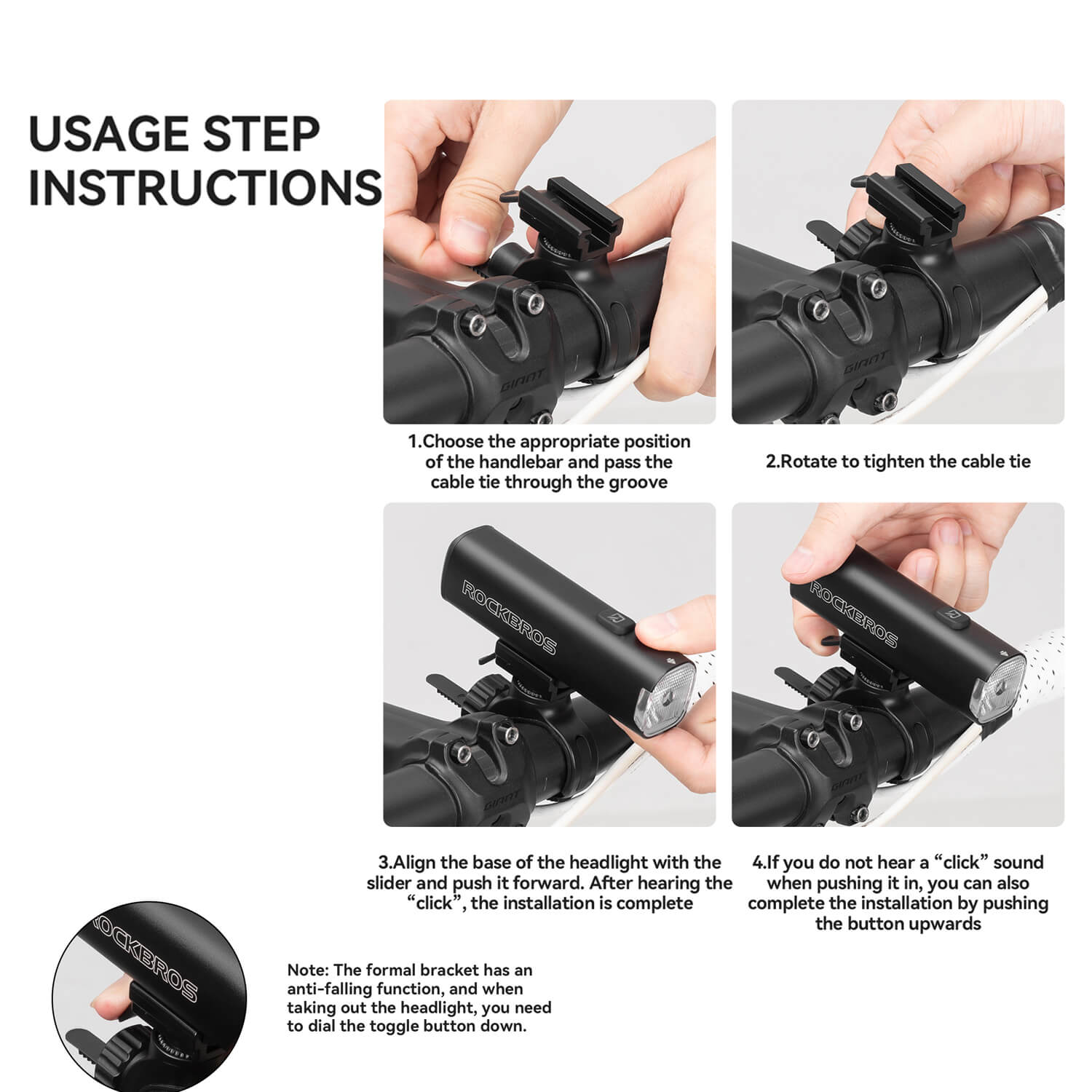 JHL 1200 Lumen Bike Front Light - OVERLANDERS Outfitter