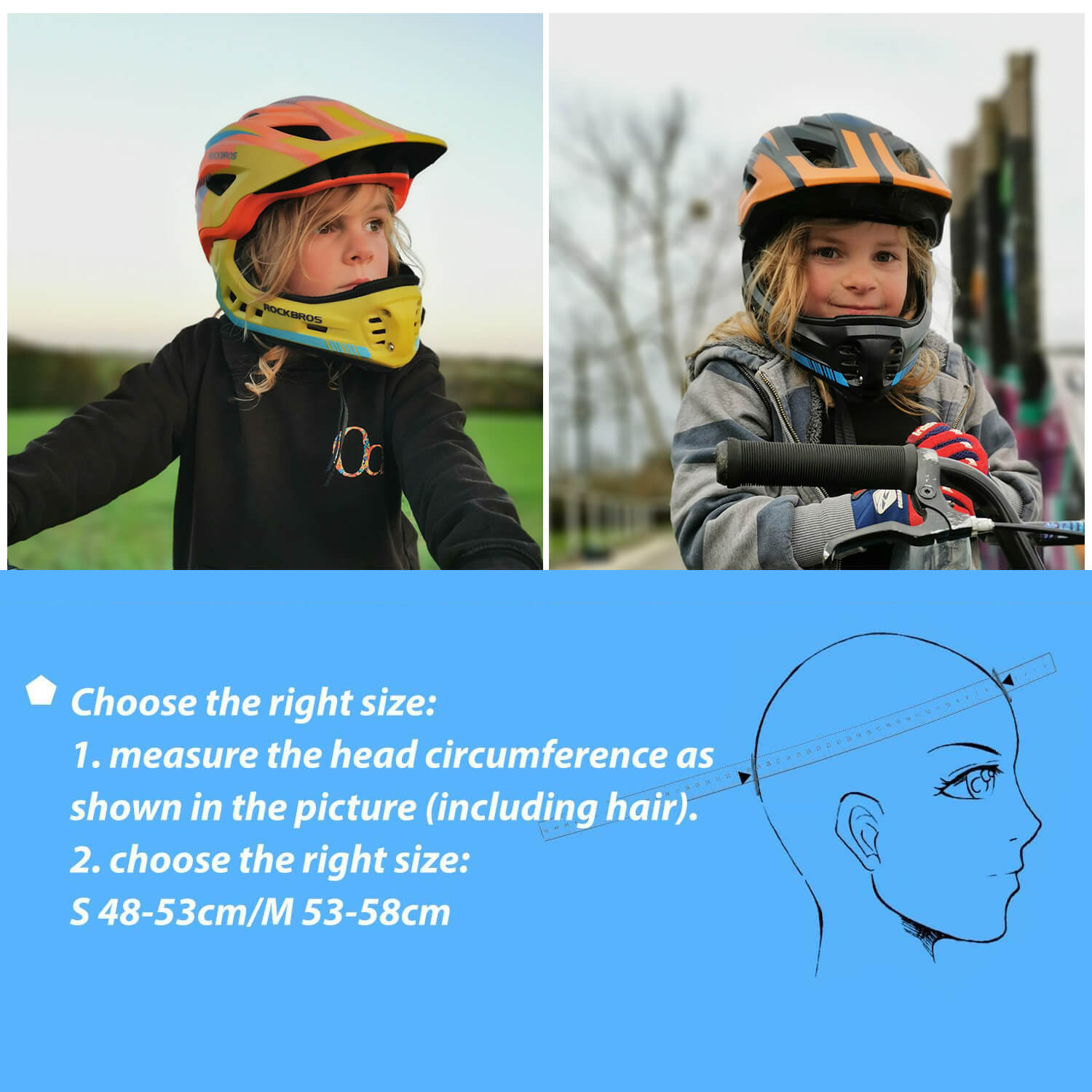 Kids Bike Helmet Full Face Safety Helmet - OVERLANDERS Outfitter