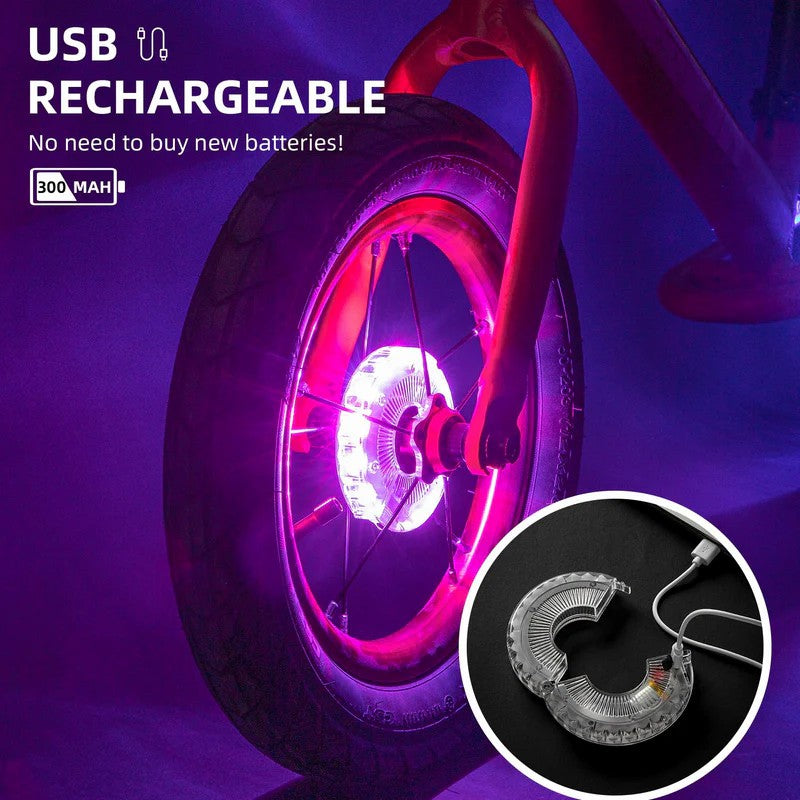 Multi Colored Bike Hub Light - OVERLANDERS Outfitter