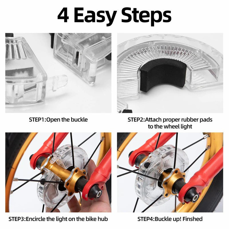 Multi Colored Bike Hub Light - OVERLANDERS Outfitter