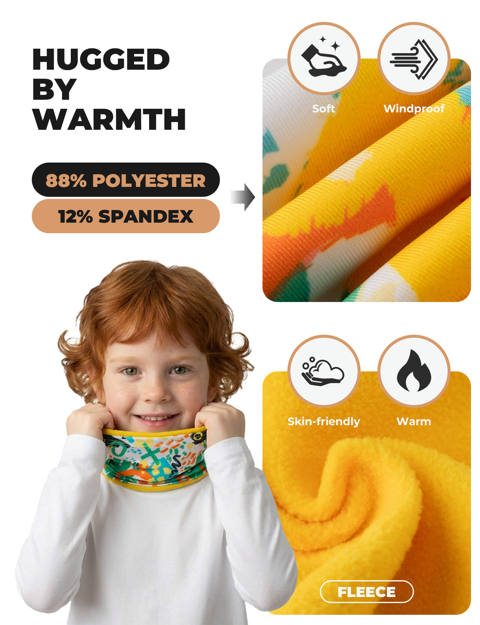 Kids Fleece Warm Face Cover & Neck Gaiter - OVERLANDERS Outfitter