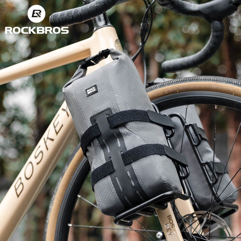 ROCKBROS Water-Resistant Front Fork Rack Bag for Bikepacking - OVERLANDERS Outfitter