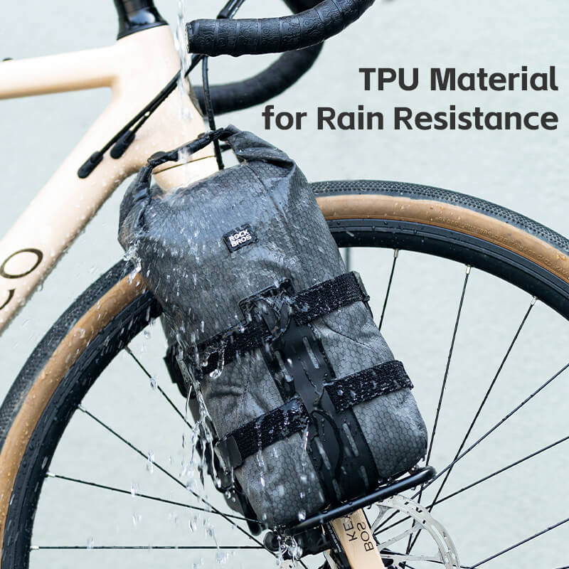 ROCKBROS Water-Resistant Front Fork Rack Bag for Bikepacking - OVERLANDERS Outfitter