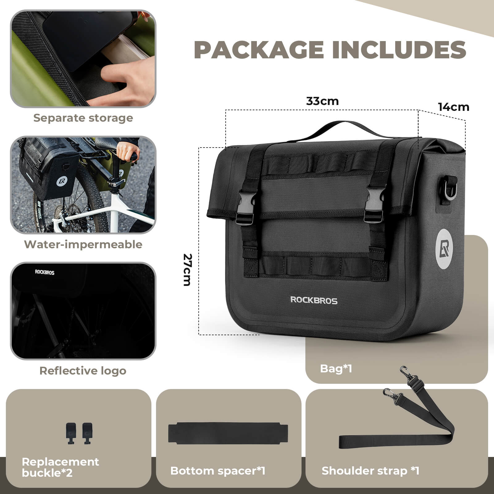 Bike Pannier - 9L - OVERLANDERS Outfitter