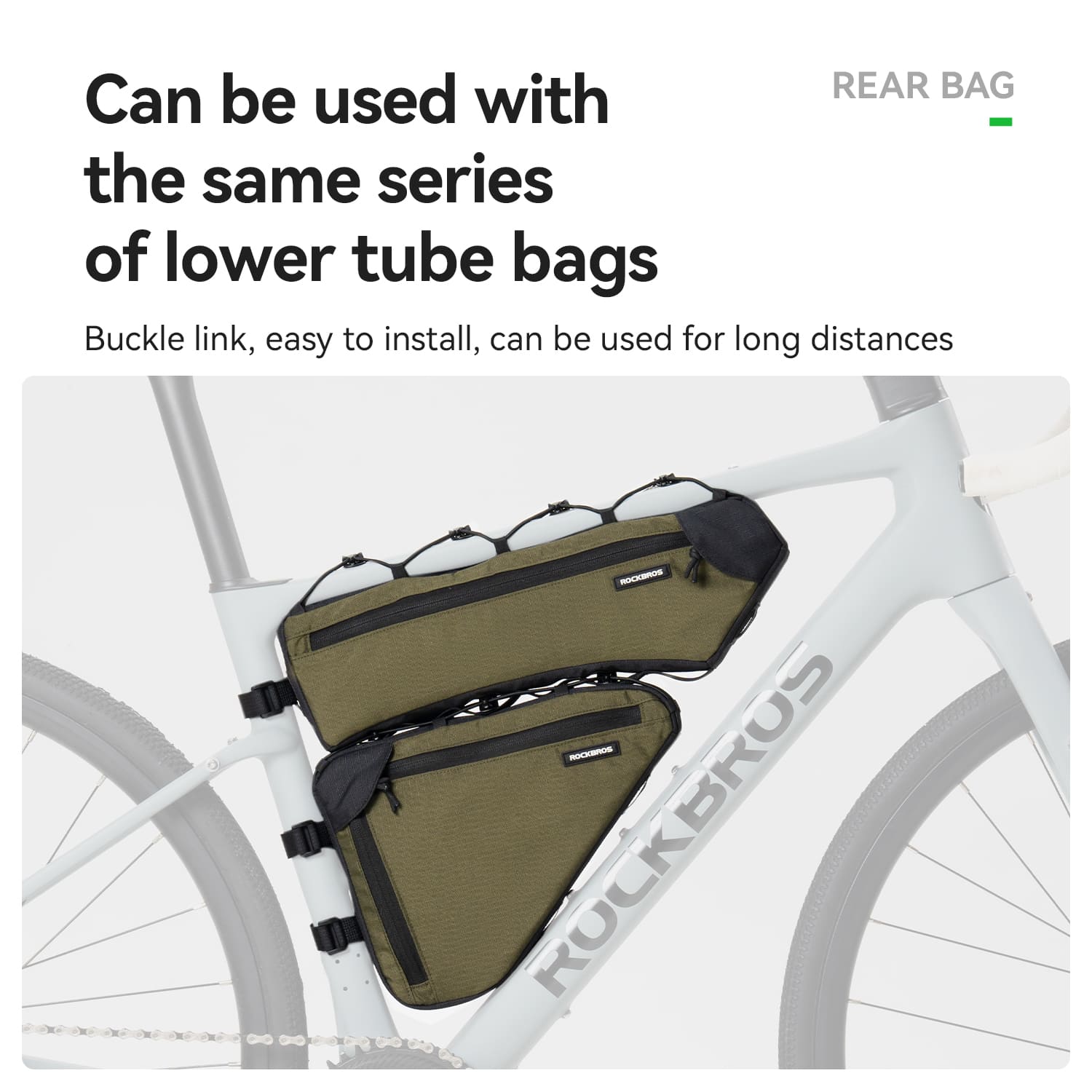 Large Capacity Bike Triangle Bag-1.5L - OVERLANDERS Outfitter