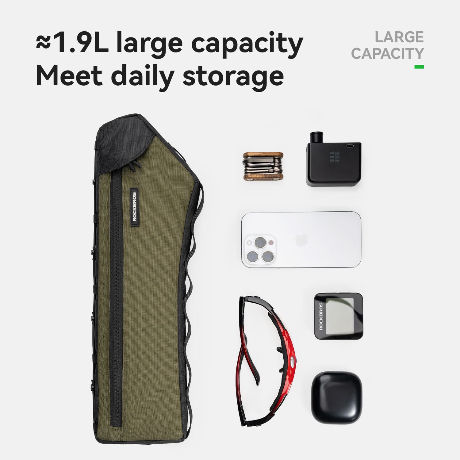 Large Capacity Bike Triangle Bag - 1.9L - OVERLANDERS Outfitter