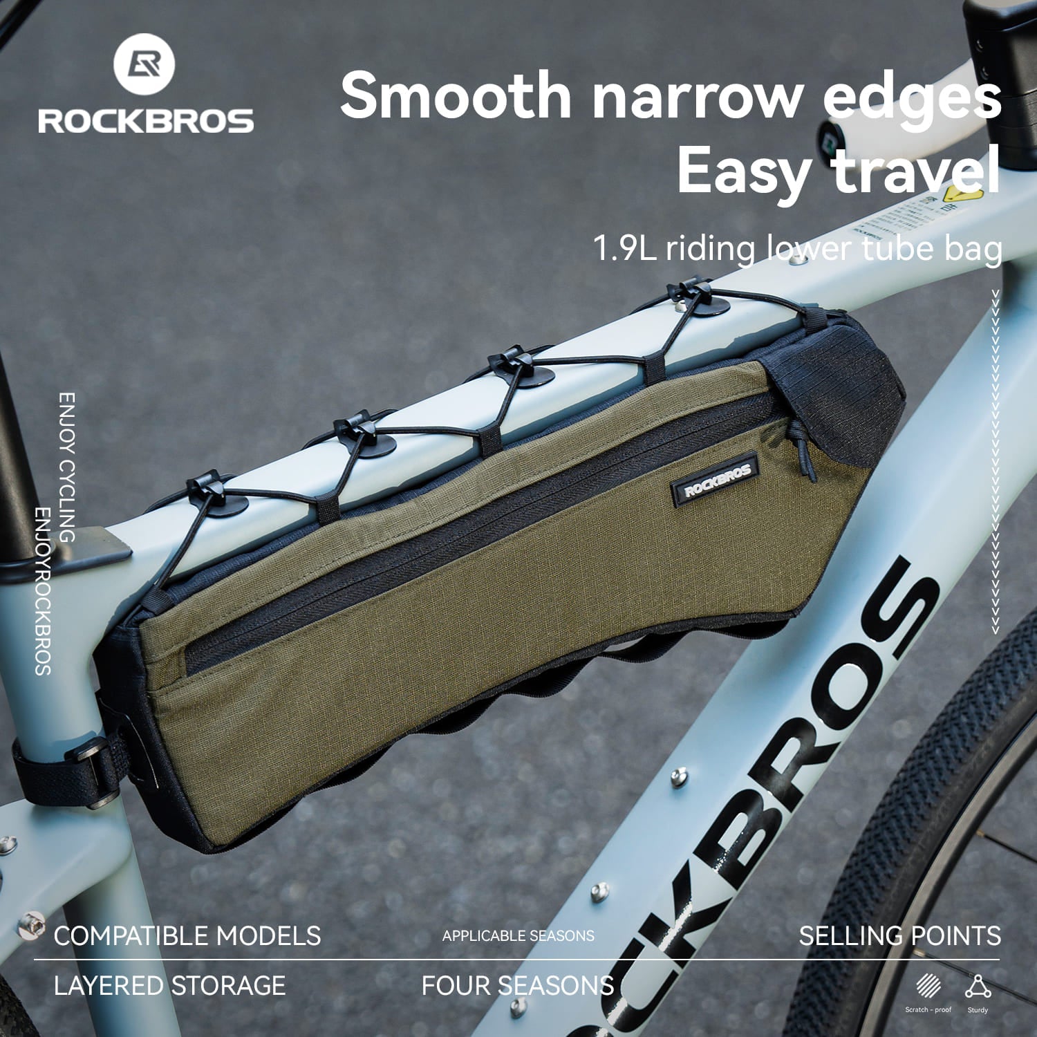 Large Capacity Bike Triangle Bag - 1.9L - OVERLANDERS Outfitter