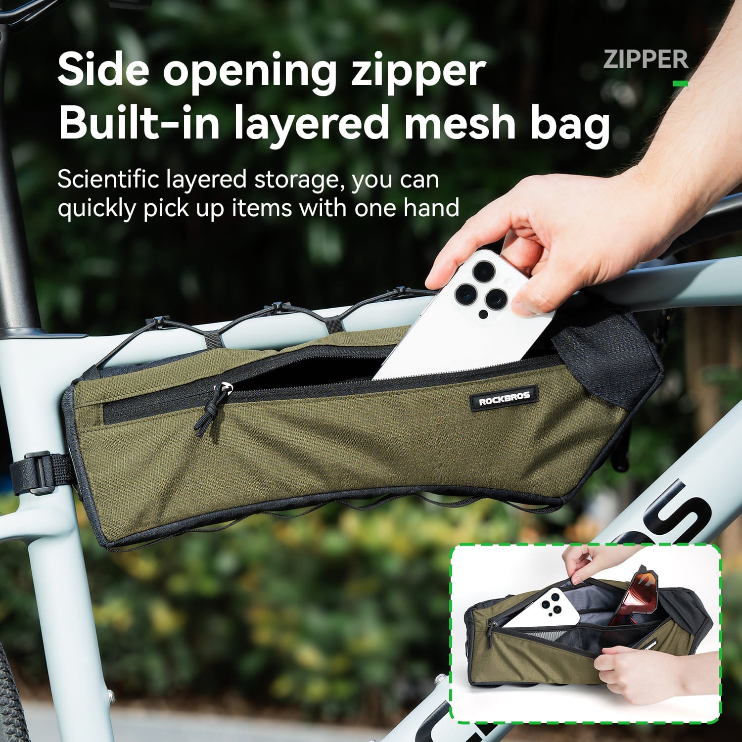 Large Capacity Bike Triangle Bag - 1.9L - OVERLANDERS Outfitter
