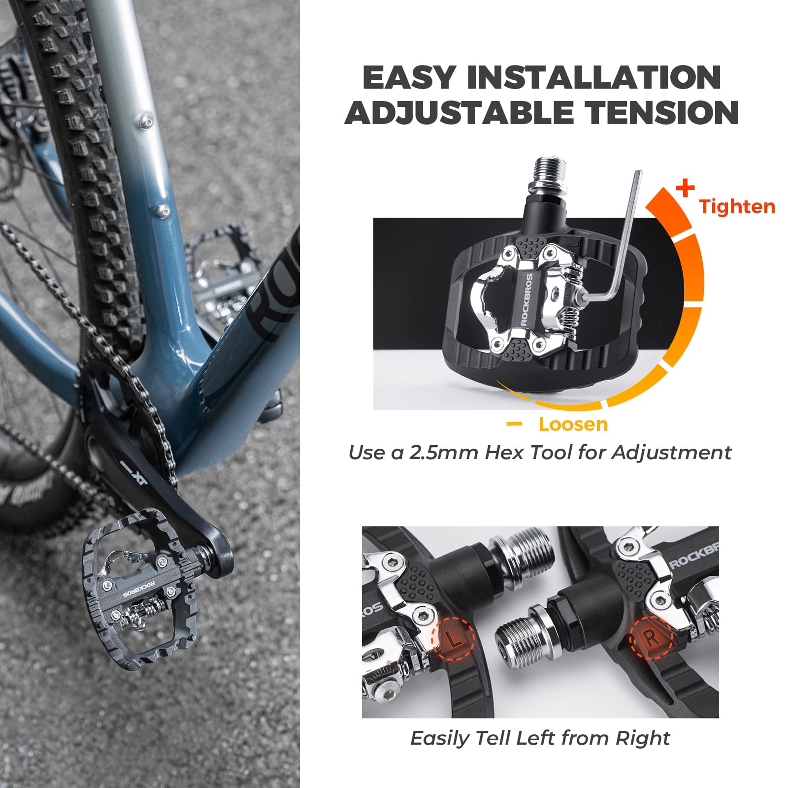 Lightweight Nylon Half-Clip Flat Bike Pedals - OVERLANDERS Outfitter