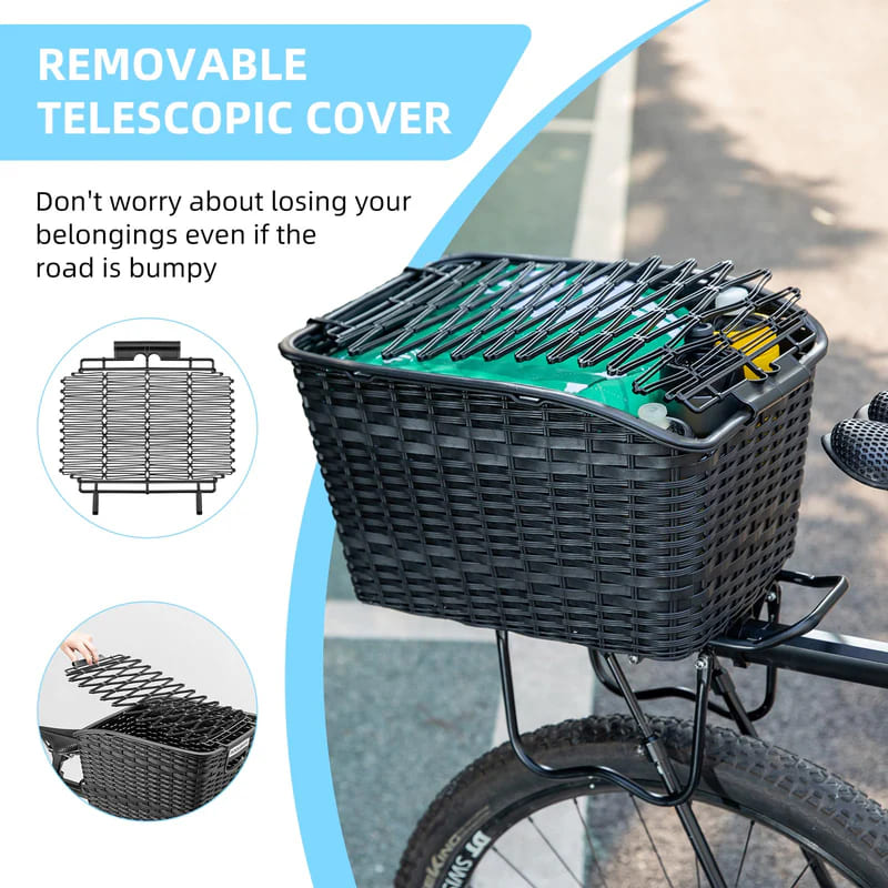 Lightweight Rear Rack Cargo Basket - 30L - OVERLANDERS Outfitter
