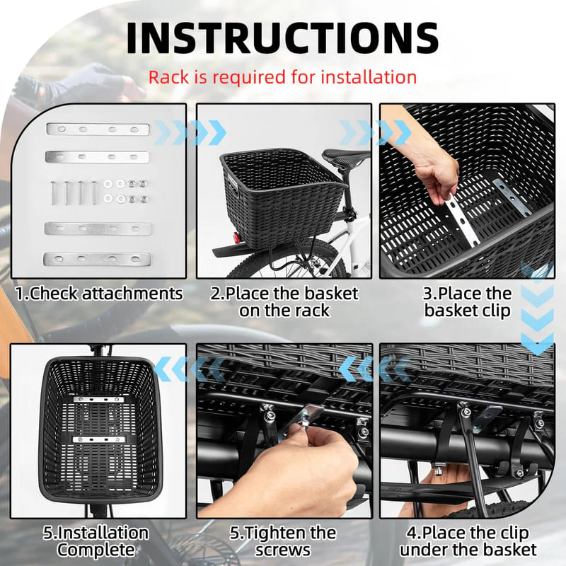 Lightweight Rear Rack Cargo Basket - 30L - OVERLANDERS Outfitter