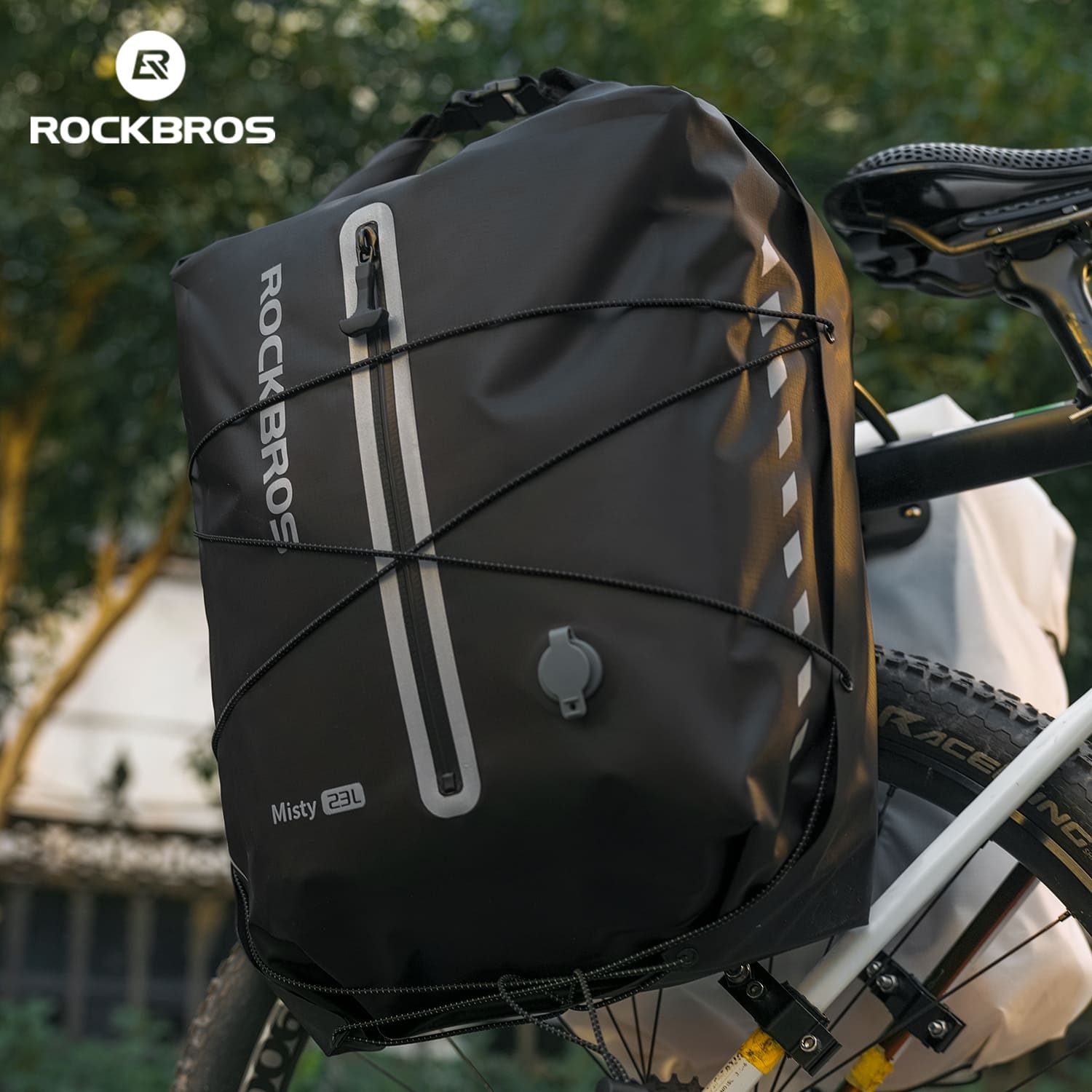 Lightweight Waterproof Bike Rear Rack Bag-23L - OVERLANDERS Outfitter