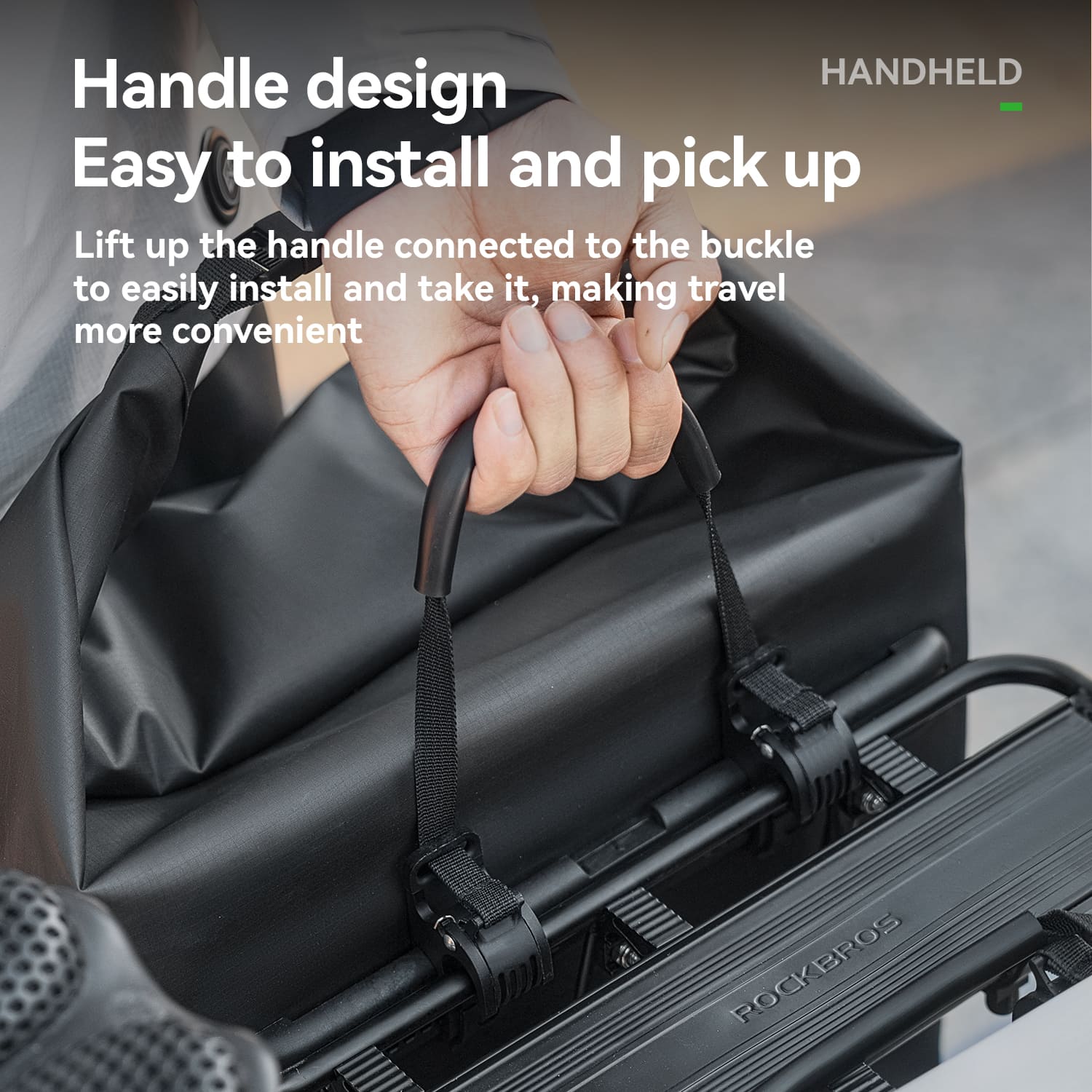 Lightweight Waterproof Bike Rear Rack Bag-23L - OVERLANDERS Outfitter