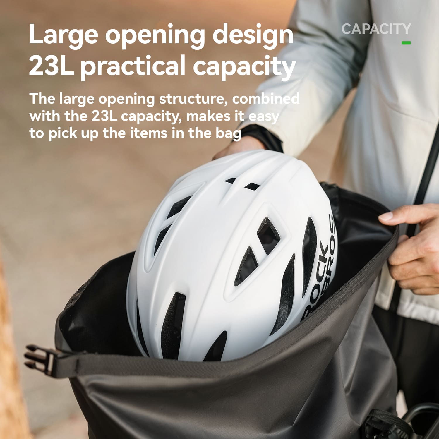Lightweight Waterproof Bike Rear Rack Bag-23L - OVERLANDERS Outfitter