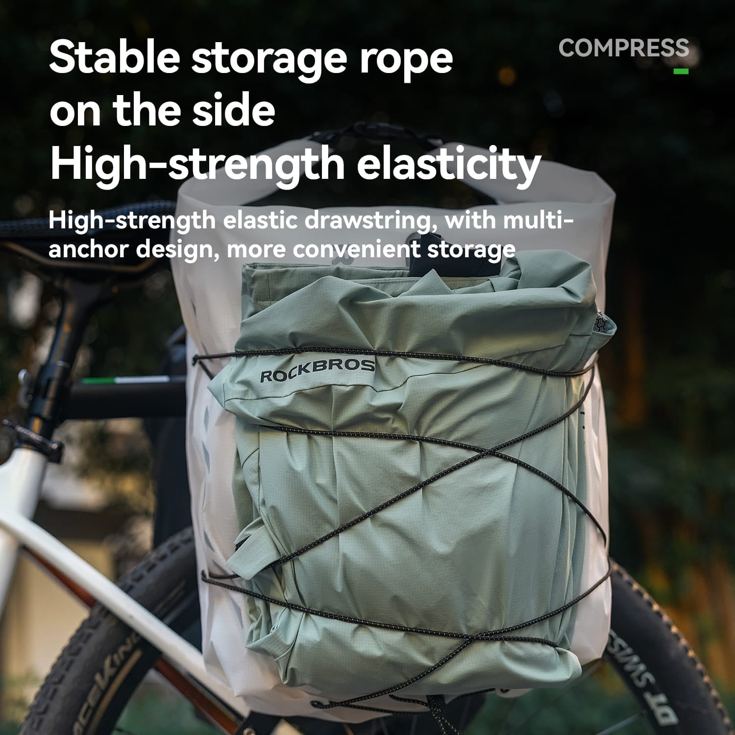 Lightweight Waterproof Bike Rear Rack Bag-23L - OVERLANDERS Outfitter