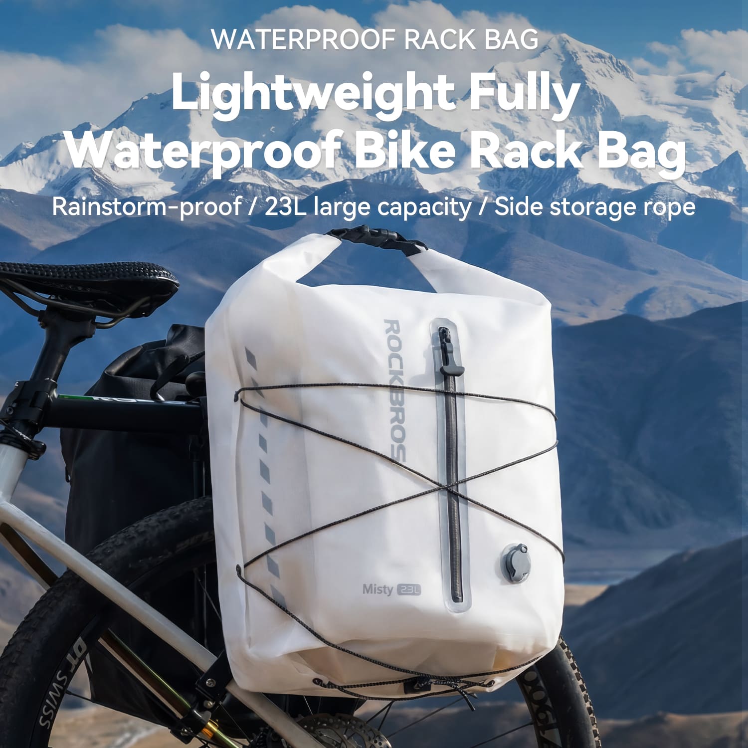 Lightweight Waterproof Bike Rear Rack Bag-23L - OVERLANDERS Outfitter