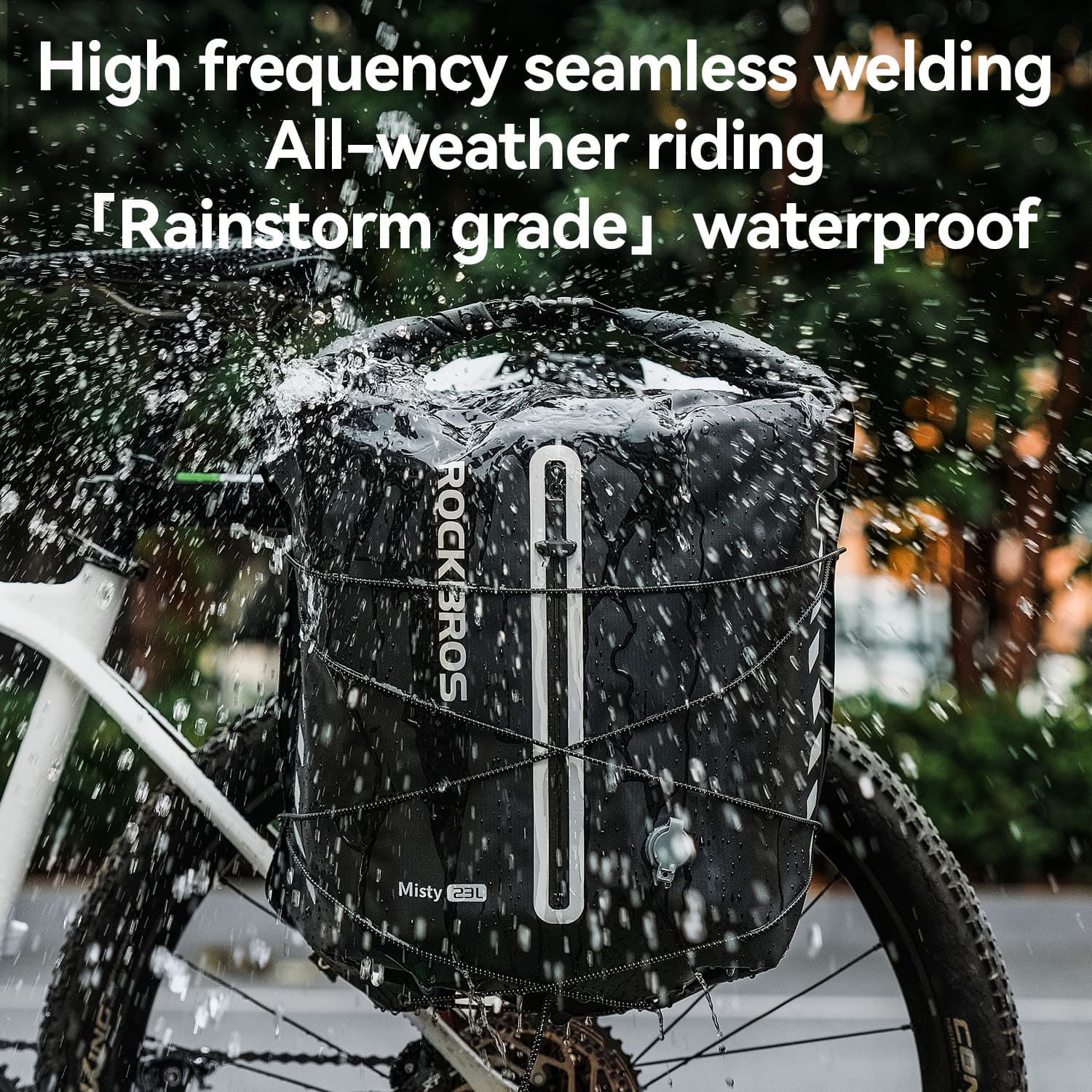 Lightweight Waterproof Bike Rear Rack Bag-23L - OVERLANDERS Outfitter