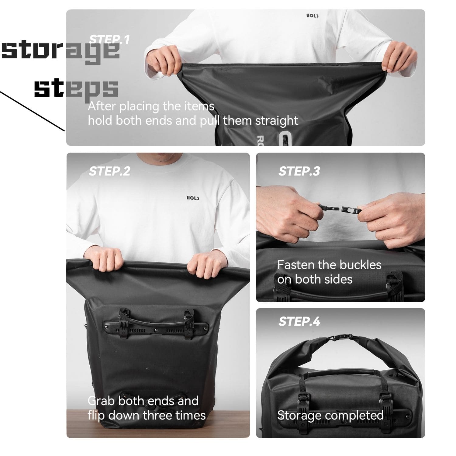 Lightweight Waterproof Bike Rear Rack Bag-23L - OVERLANDERS Outfitter