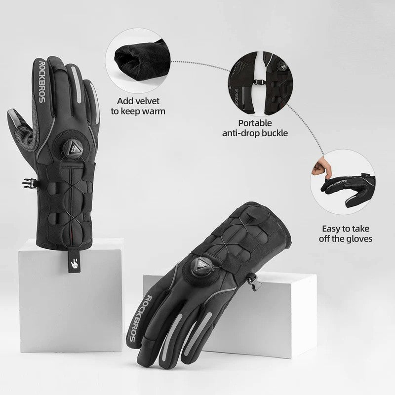 Long Finger Gloves with Fleece Lining & Lock Clip - OVERLANDERS Outfitter