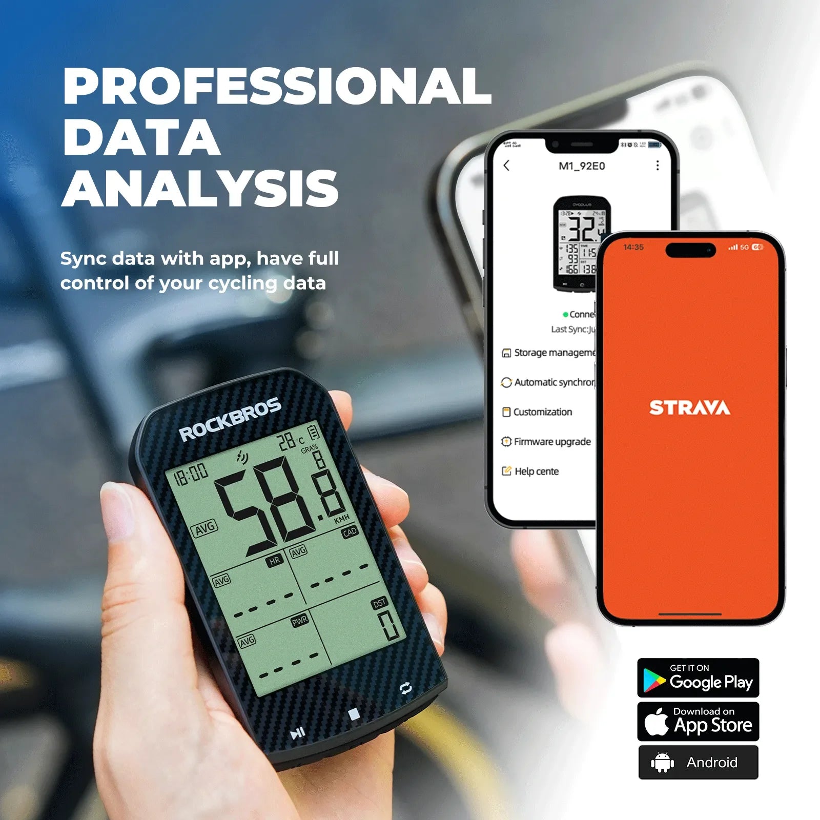 M1 Pro Wireless Bike Computer - OVERLANDERS Outfitter
