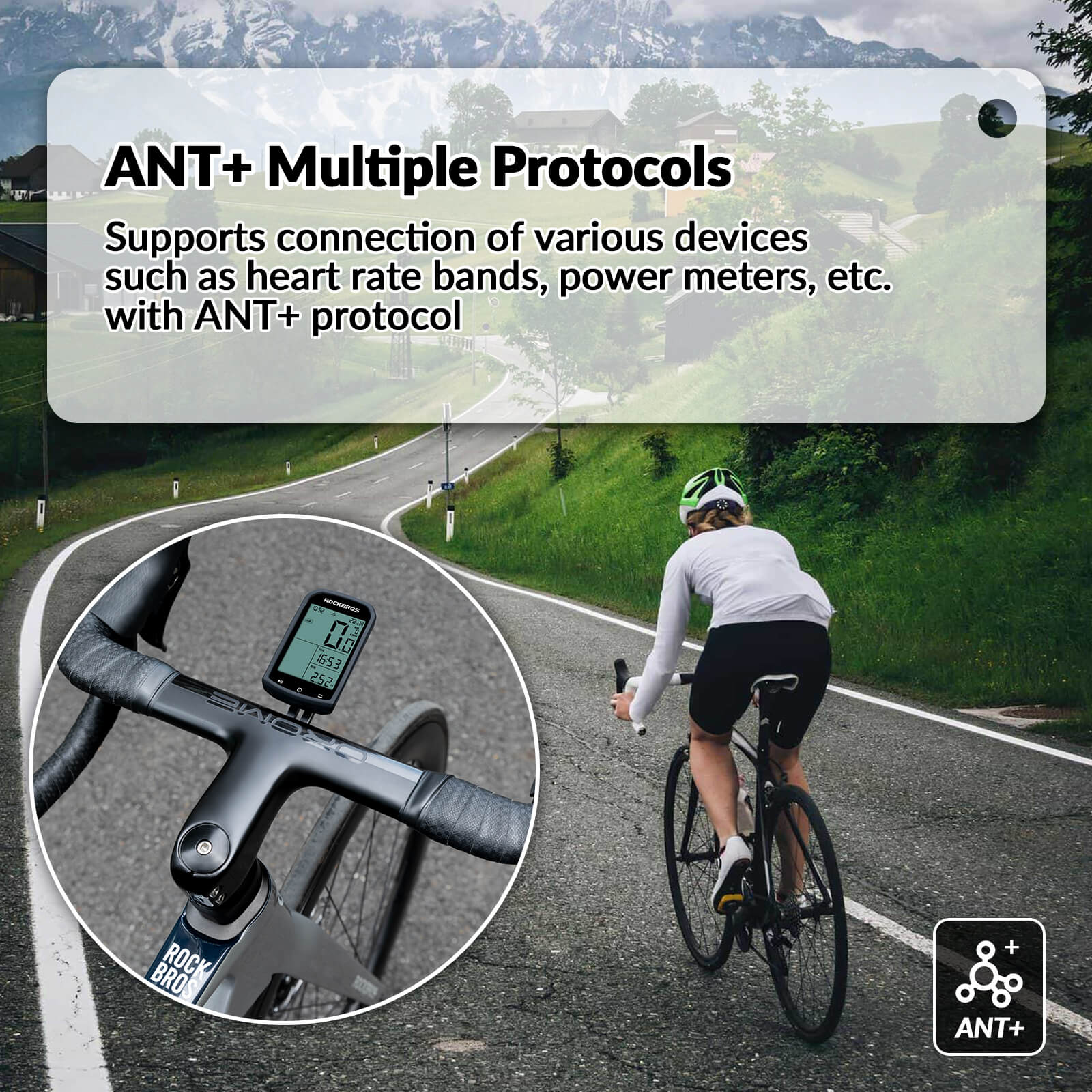 ROCKBROS M1 Smart Bike GPS Computer - OVERLANDERS Outfitter