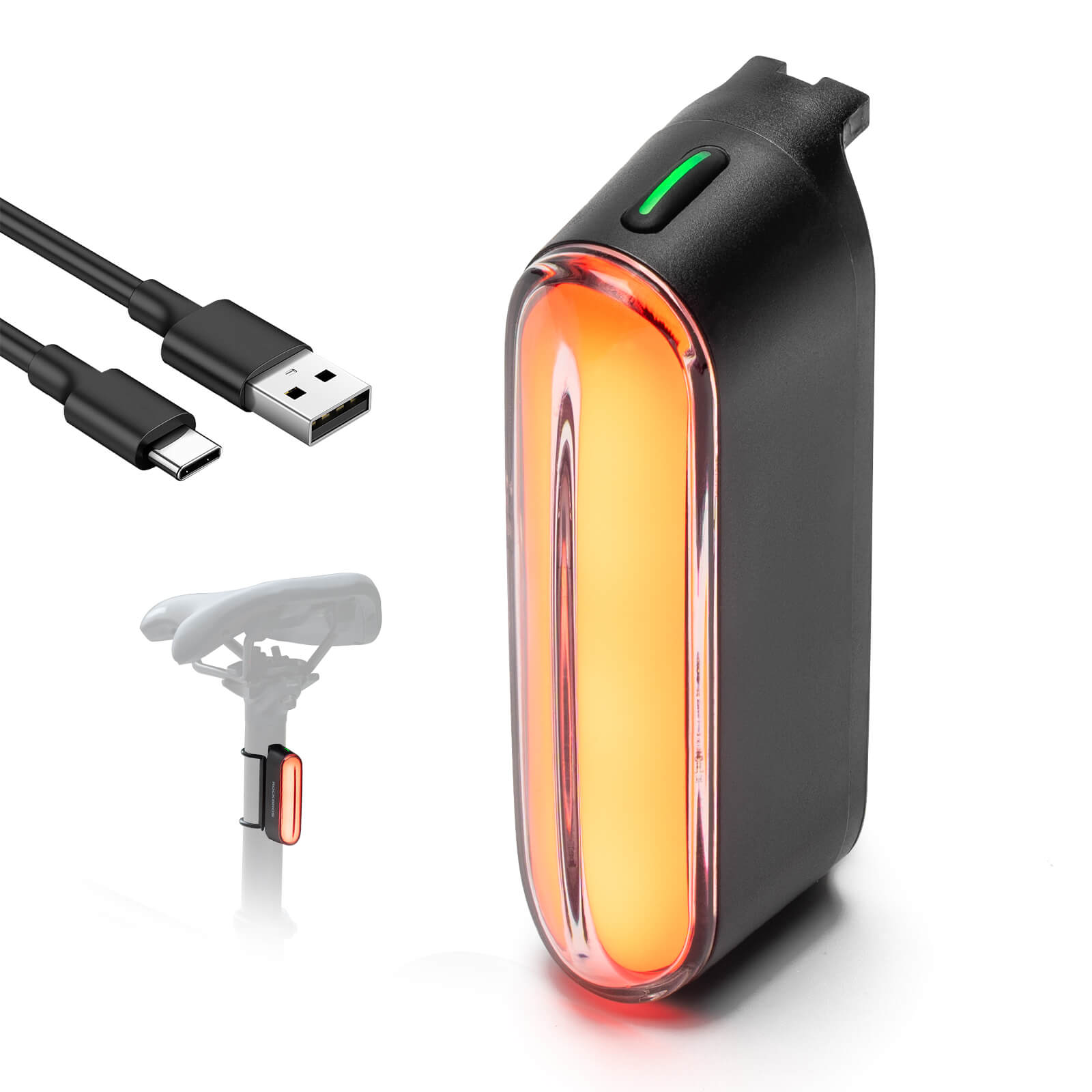 ROCKBROS Magnetic Bike Tail Light Smart Brake Light Bike Waterproof - OVERLANDERS Outfitter