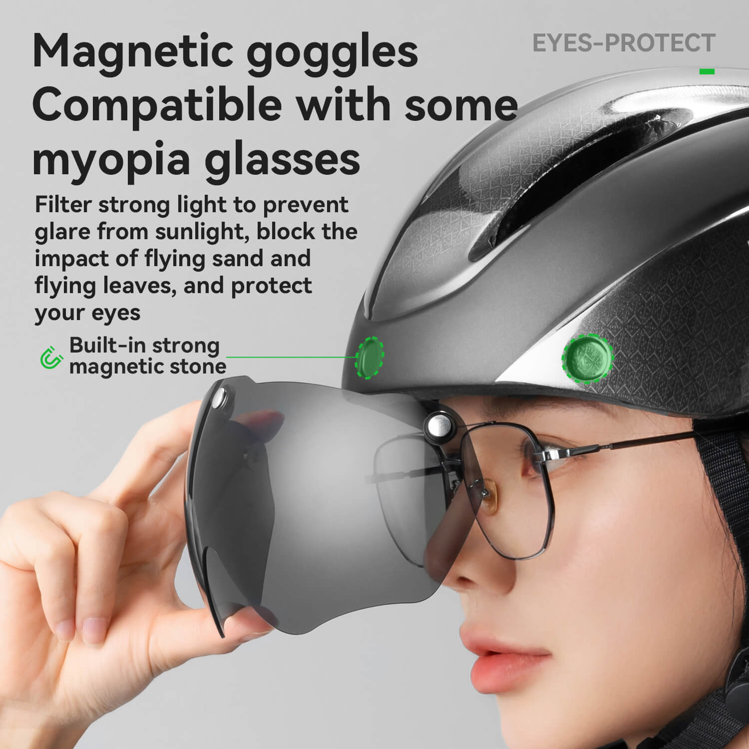 Trussier Magnetic Goggles Bike Helmet - OVERLANDERS Outfitter