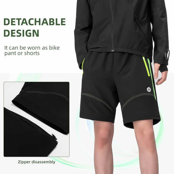 Men's 3-in-1 Convertible Cycling Pants With Padded - OVERLANDERS Outfitter