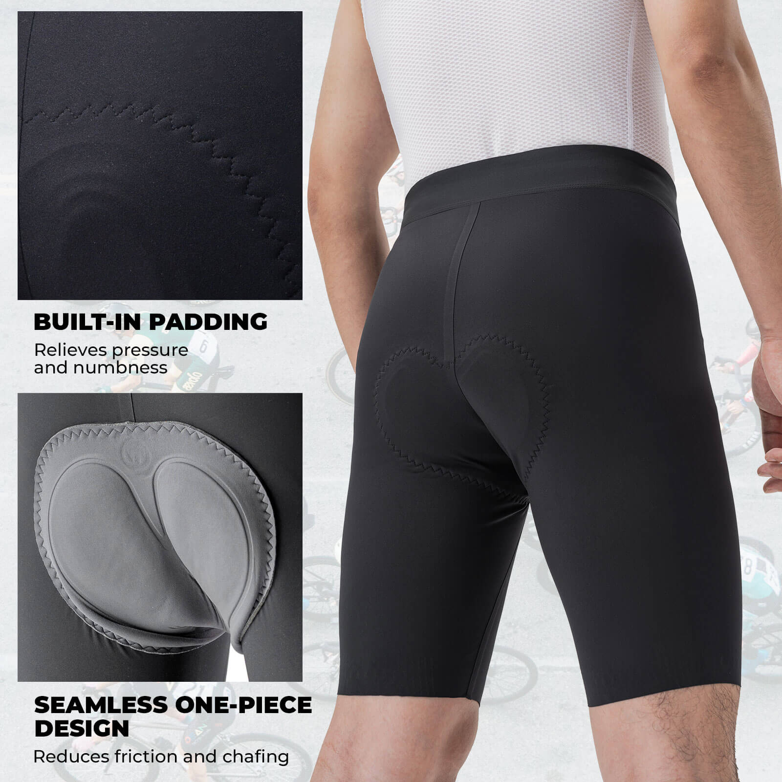 Men's Elastic Interface® Cycling Waist Shorts - OVERLANDERS Outfitter