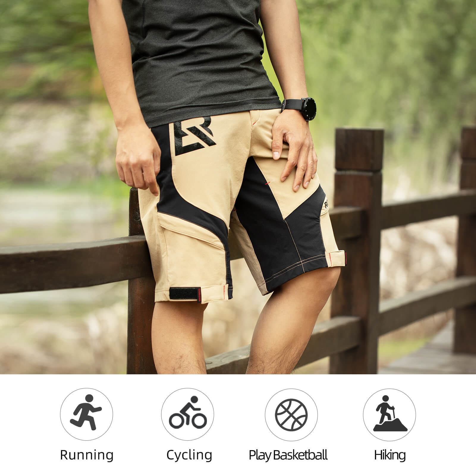 Men's MTB Shorts with Detachable 4D Padded Liner - OVERLANDERS Outfitter