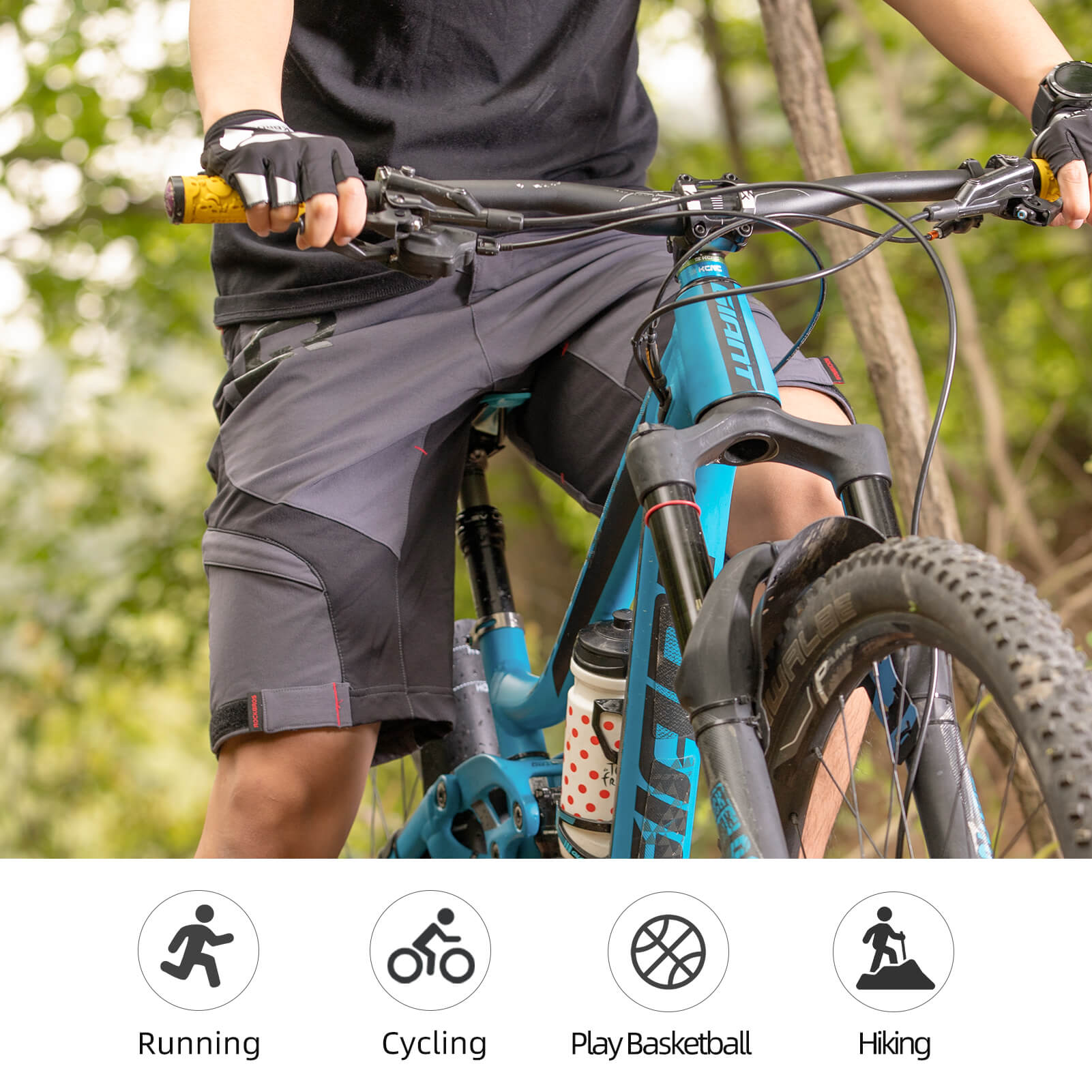 Men's MTB Shorts with Detachable 4D Padded Liner - OVERLANDERS Outfitter