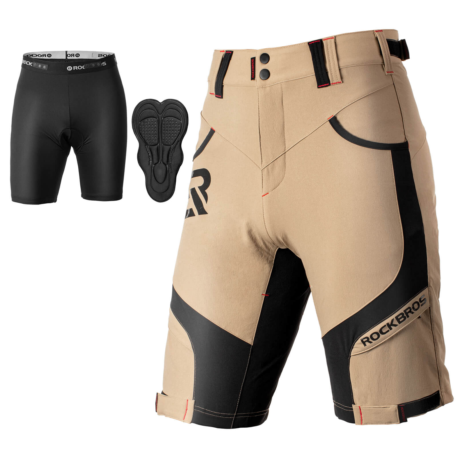 Men's MTB Shorts with Detachable 4D Padded Liner - OVERLANDERS Outfitter