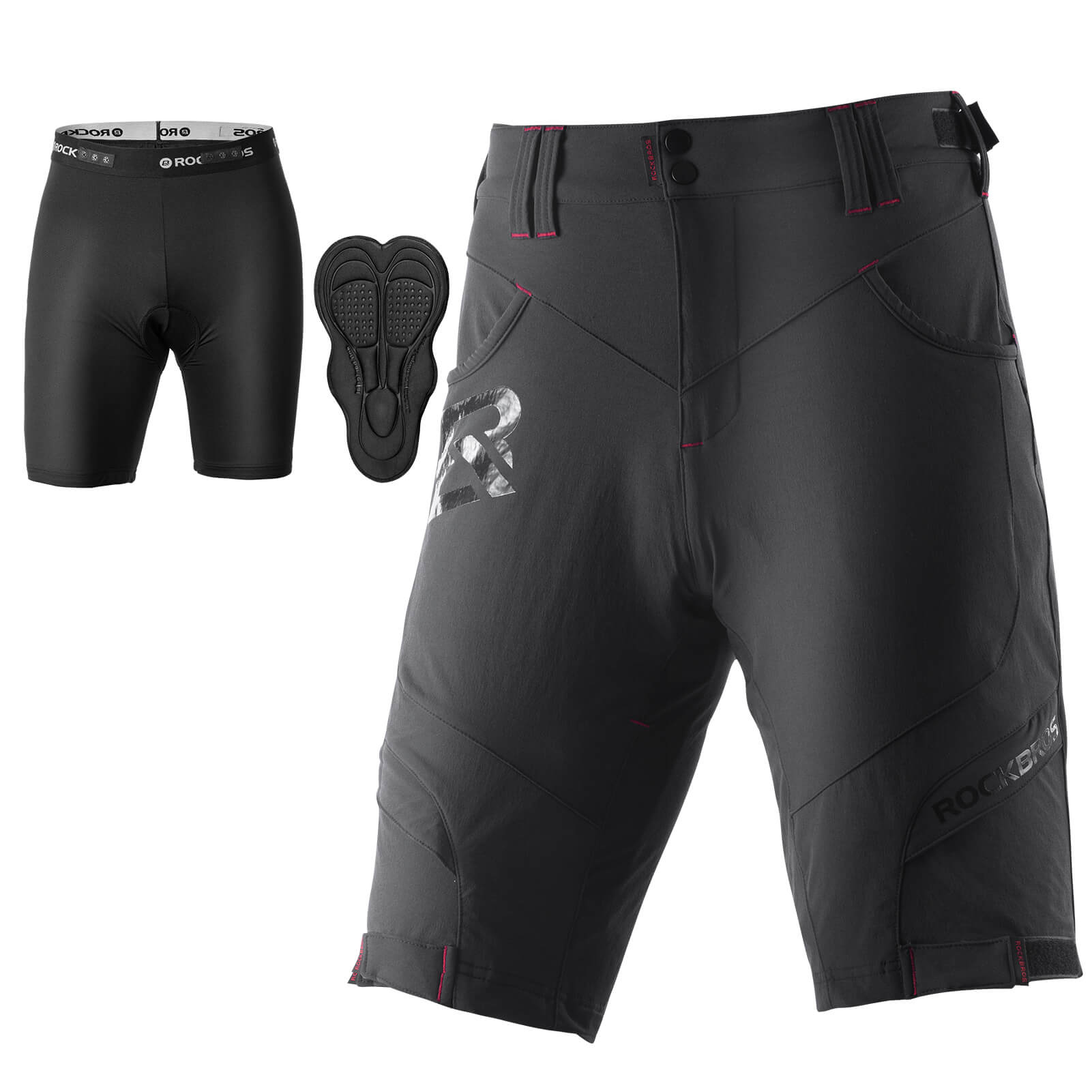 Men's MTB Shorts with Detachable 4D Padded Liner - OVERLANDERS Outfitter