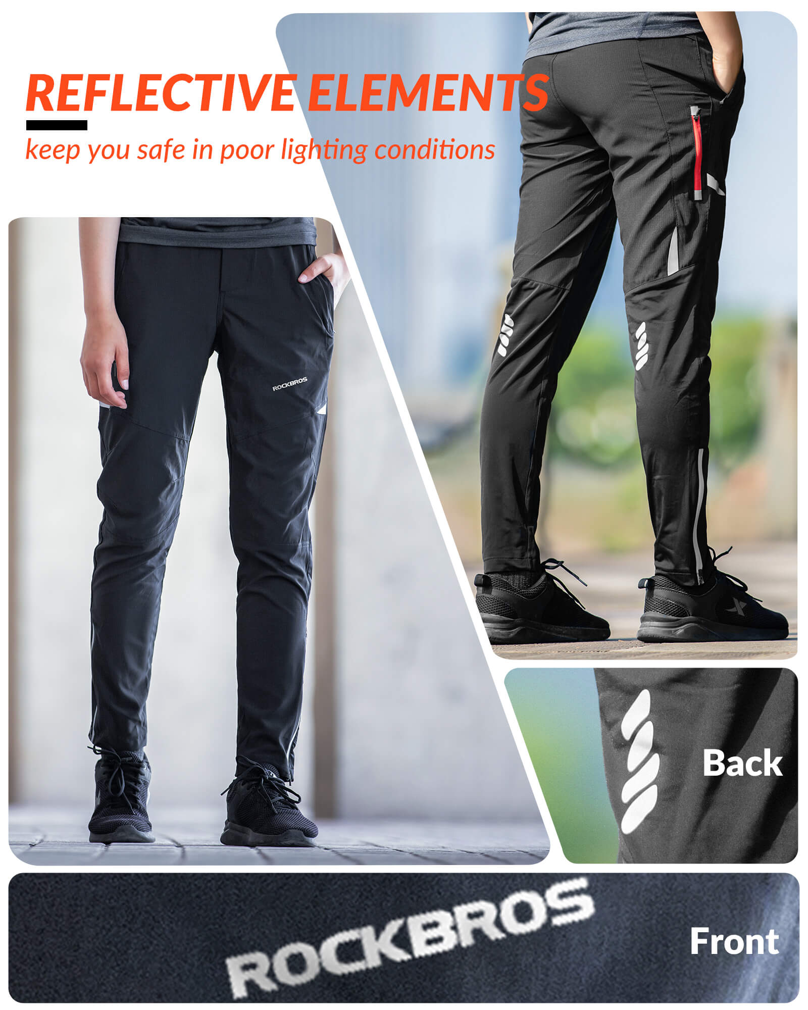 Men's Thermal Fleece Windproof Cycling Pants - OVERLANDERS Outfitter