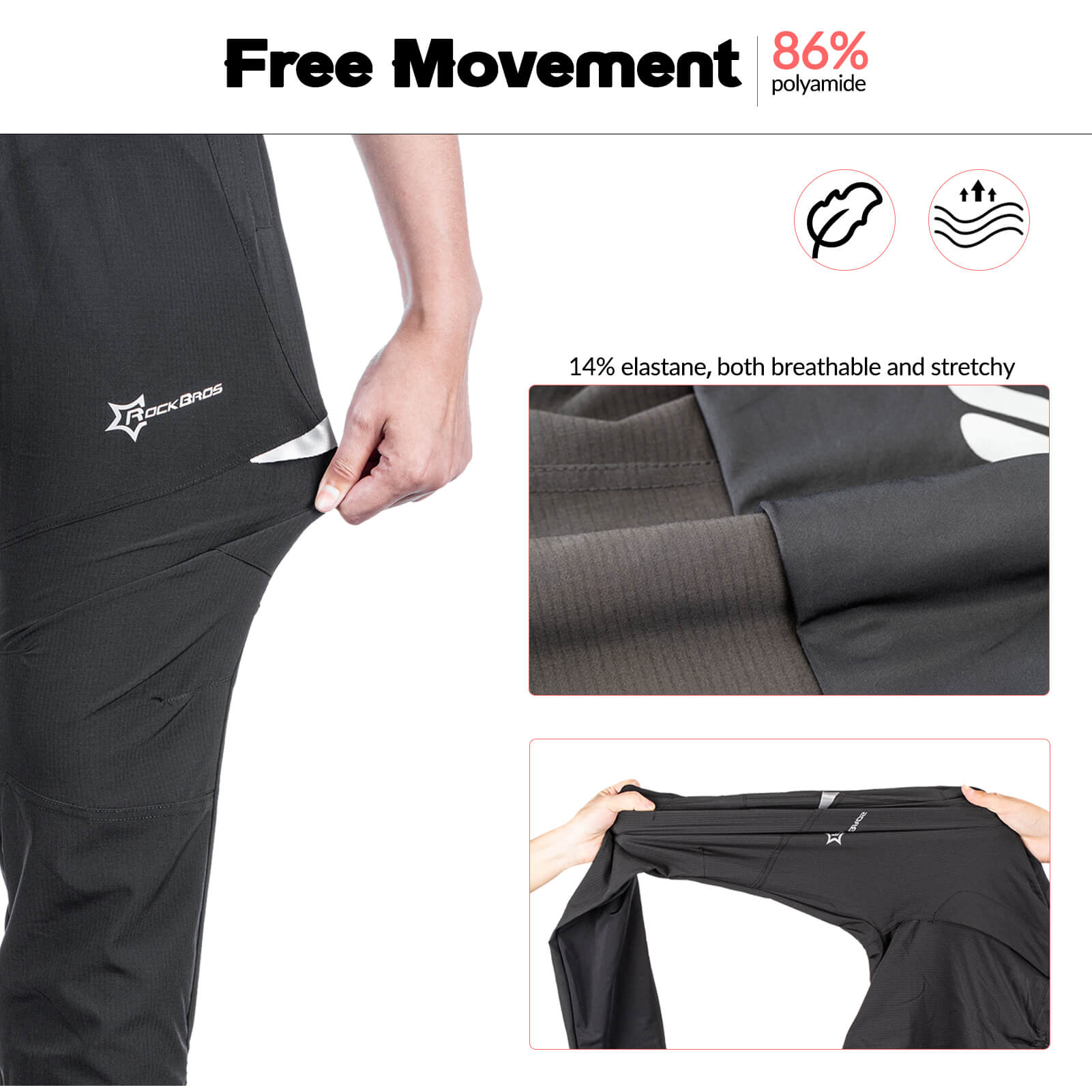 Men’s Breathable Cycling Pants High Stretch - OVERLANDERS Outfitter