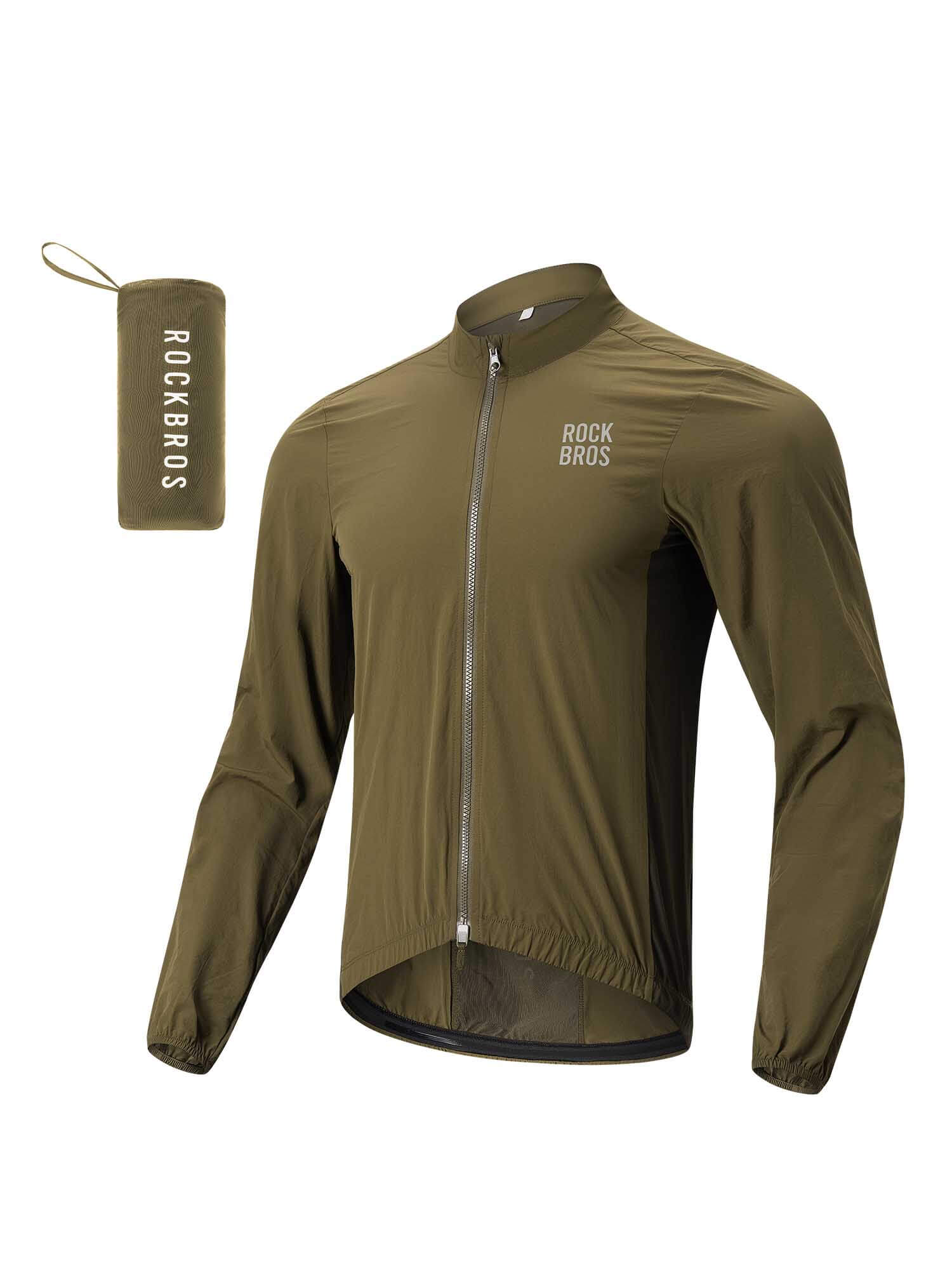Men's Windproof Cycling Jacket Foldable Bike Windbreaker - OVERLANDERS Outfitter