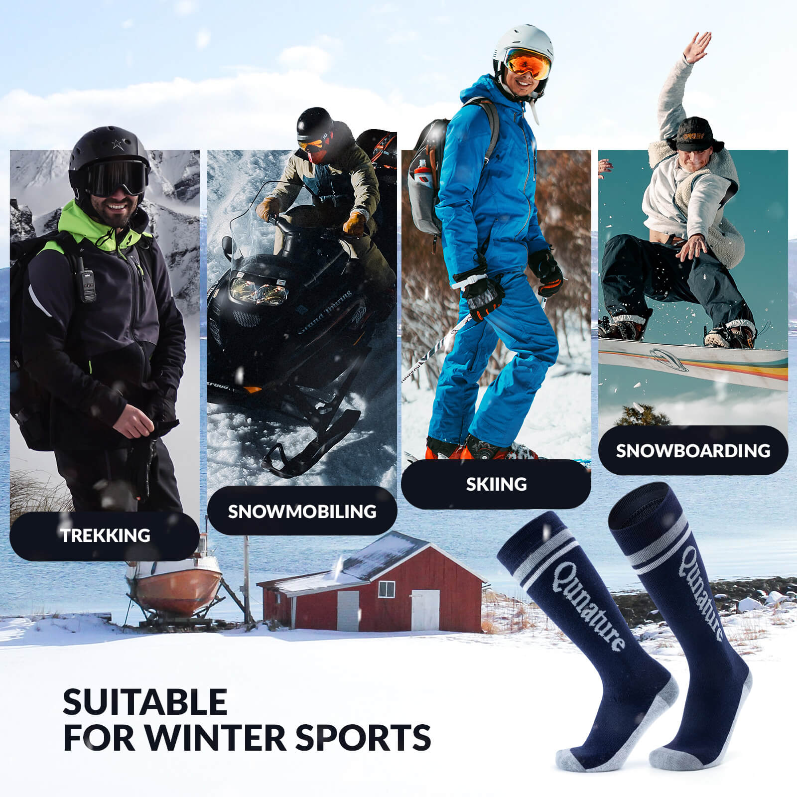Merino Wool Ski Socks - OVERLANDERS Outfitter