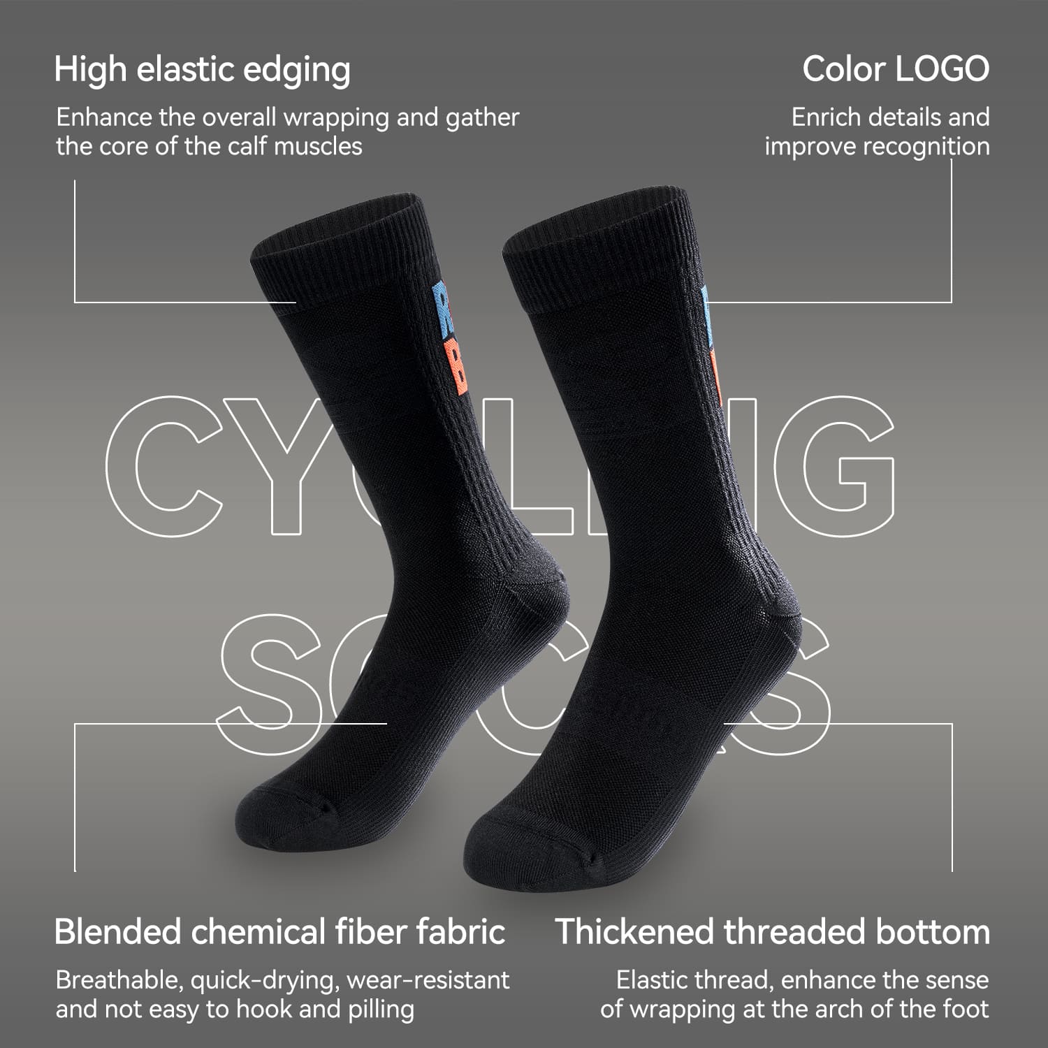 Mid-Calf Breathable Cycling Socks - OVERLANDERS Outfitter