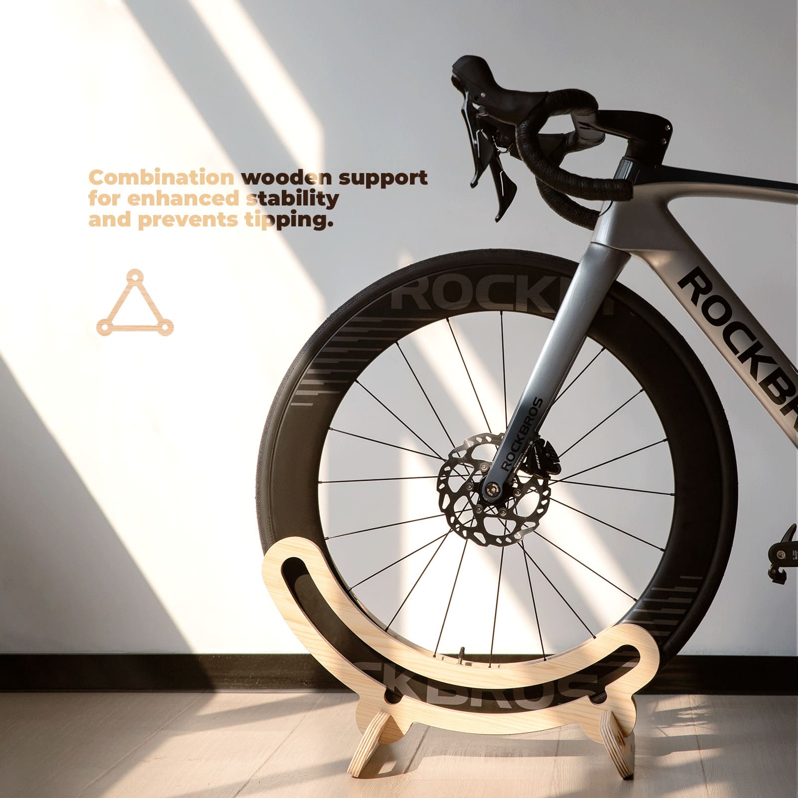 Minimalist Wooden Bike Stand - OVERLANDERS Outfitter