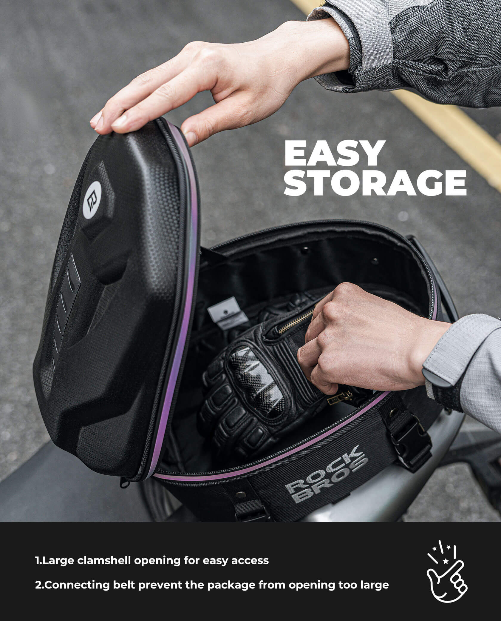 Motorcycle Hard Shell Tail Bag - OVERLANDERS Outfitter