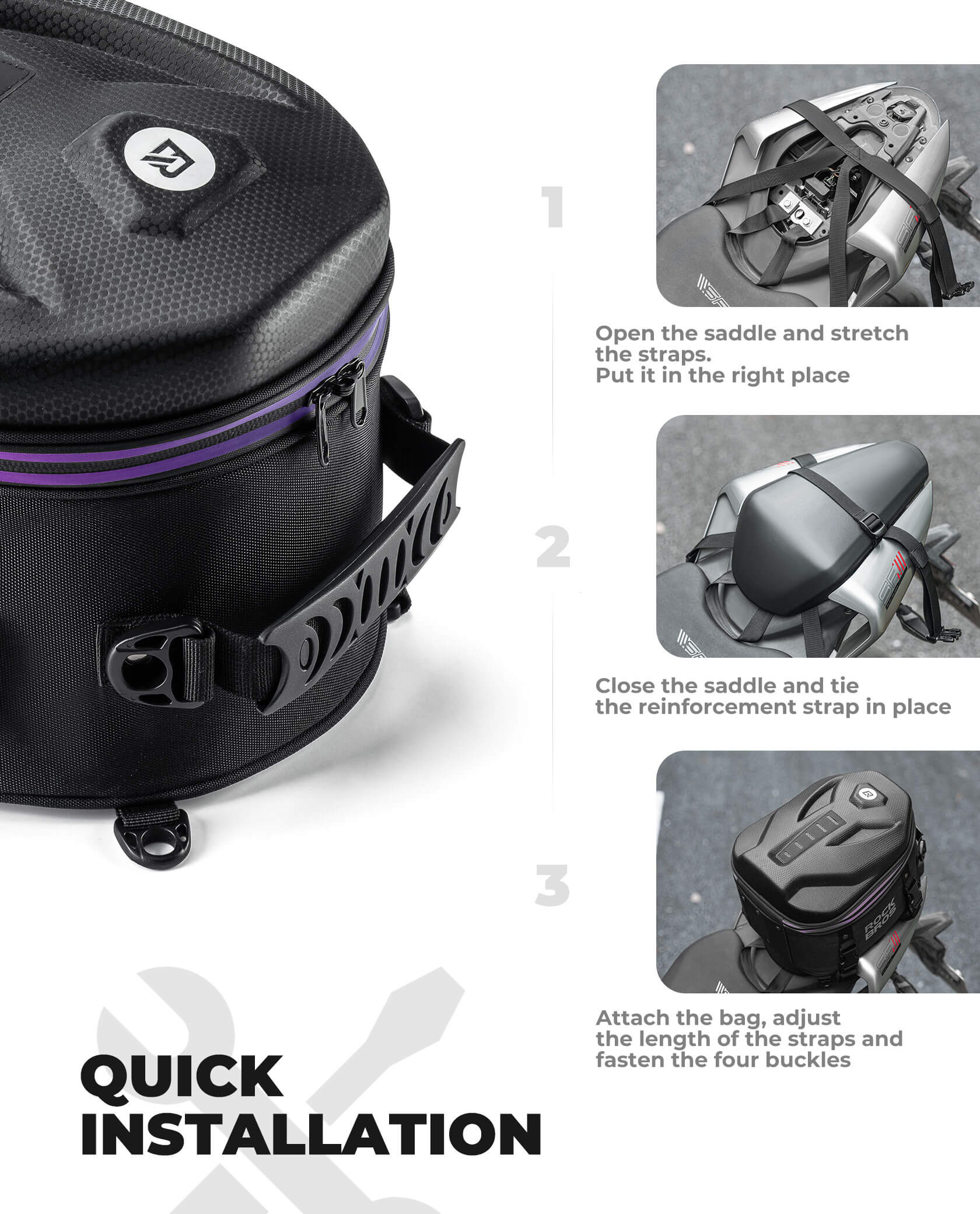 Motorcycle Hard Shell Tail Bag - OVERLANDERS Outfitter