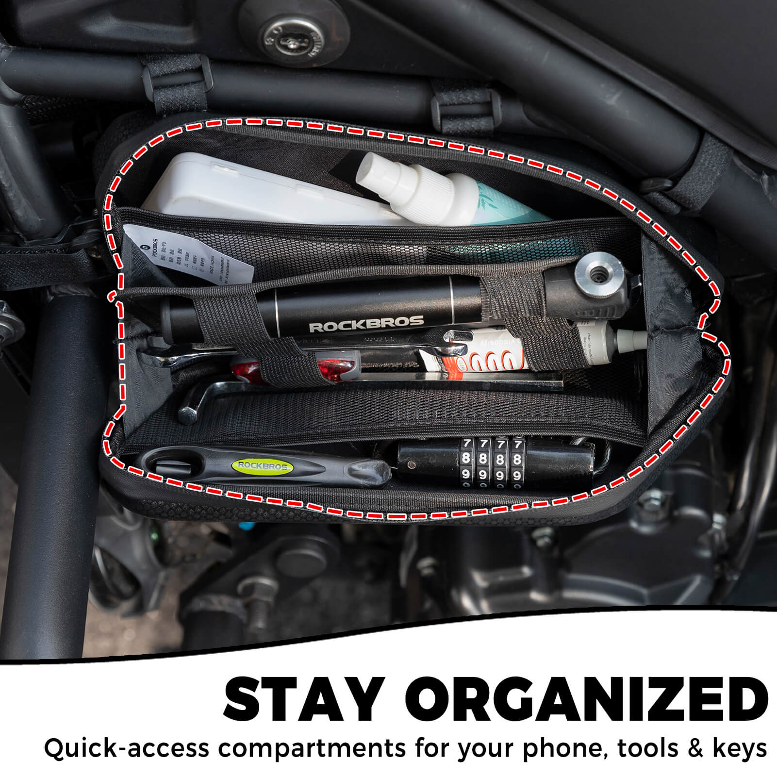 Motorcycle Triangle Side Bag - OVERLANDERS Outfitter