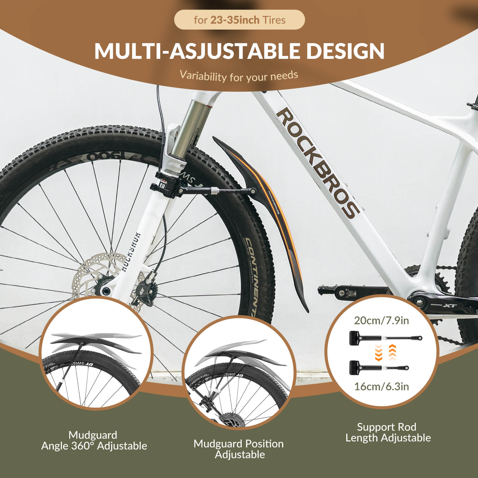 Adjustable Bike Fenders for Mountain Bikes - OVERLANDERS Outfitter