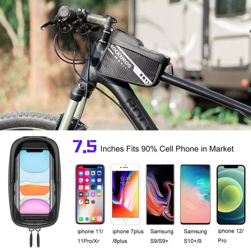 Phone Holder Top Tube Bag – Under 7.5” - OVERLANDERS Outfitter