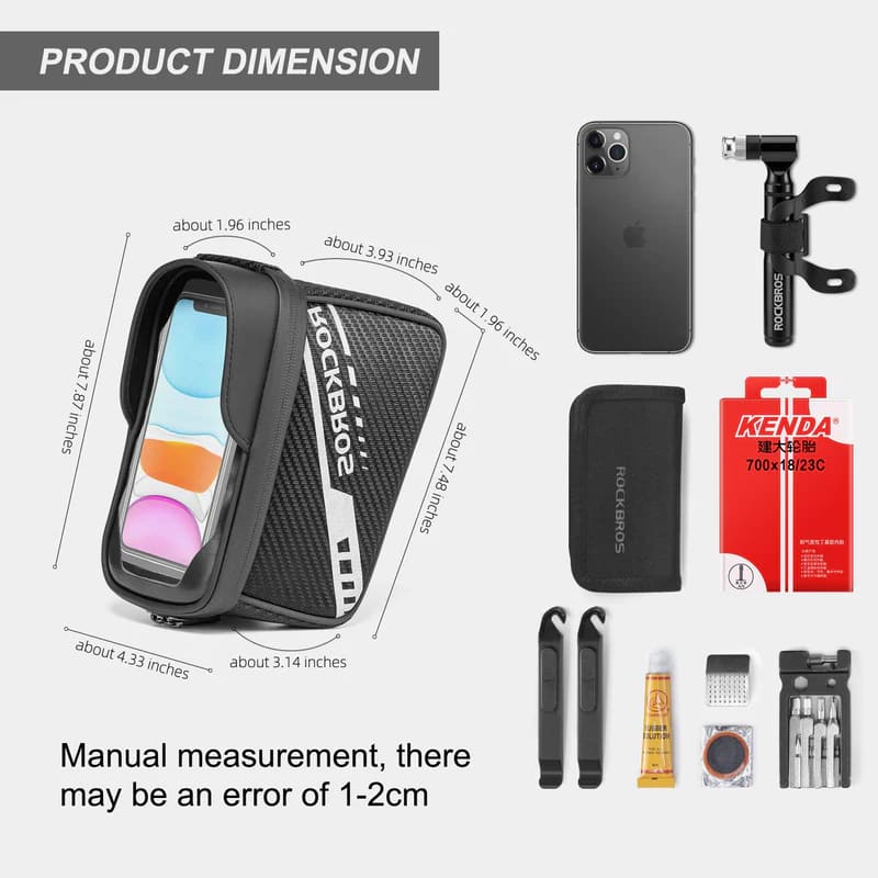 Phone Holder Top Tube Bag – Under 7.5” - OVERLANDERS Outfitter
