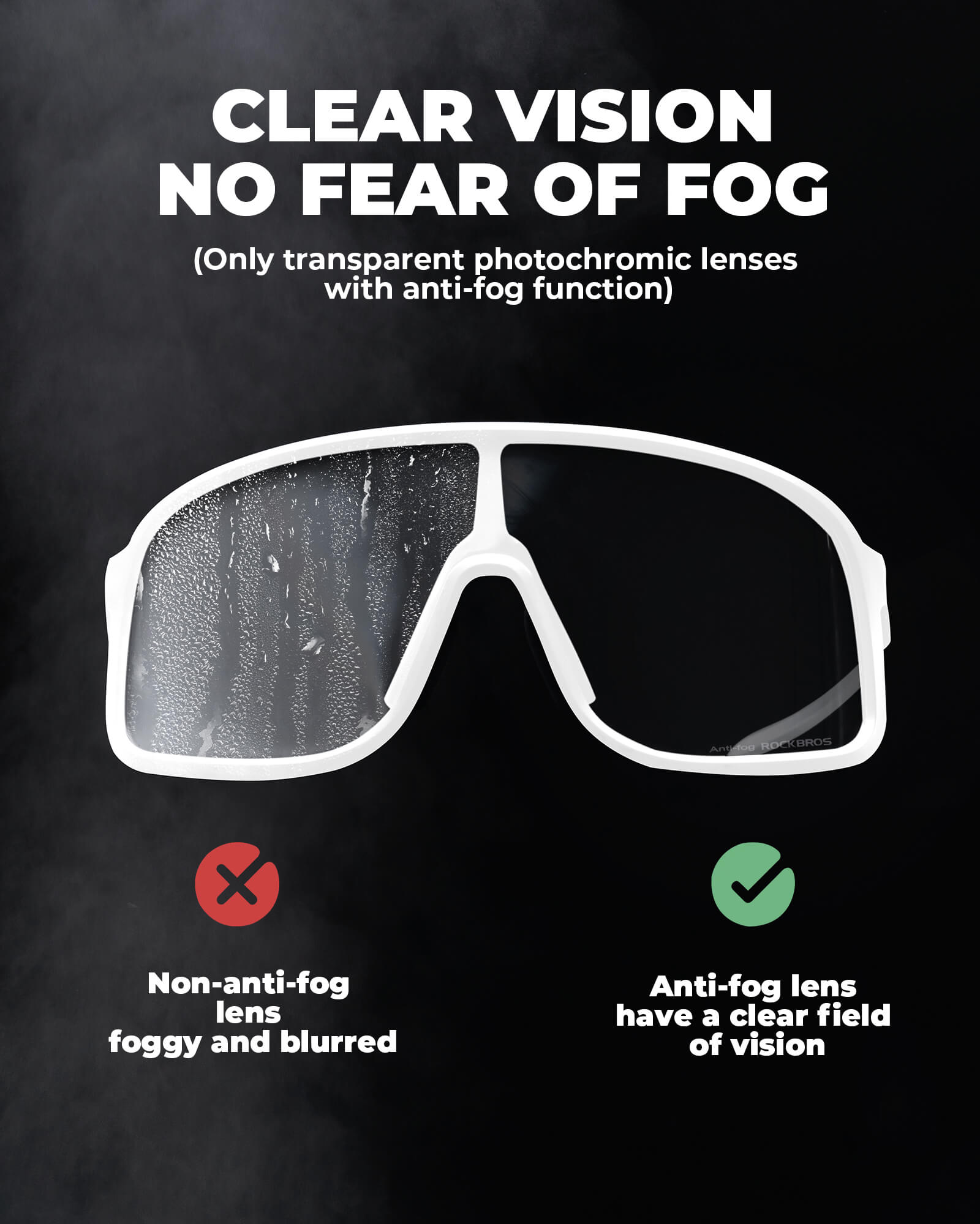 Photochromic Cycling Glasses with Anti-Fog & UV Protection - OVERLANDERS Outfitter