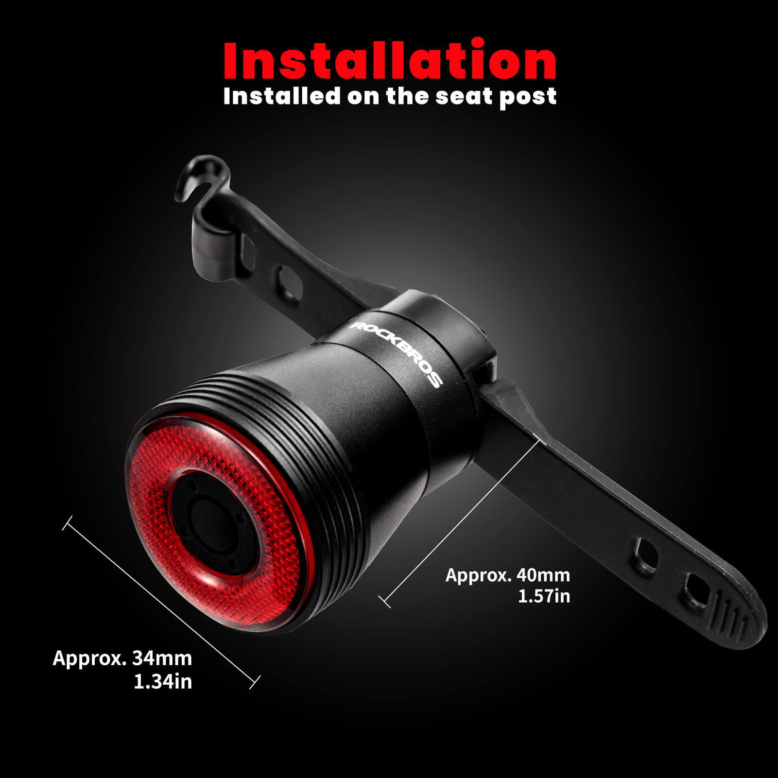 Q5 Smart Bike Tail Light with Brake Sensor - OVERLANDERS Outfitter