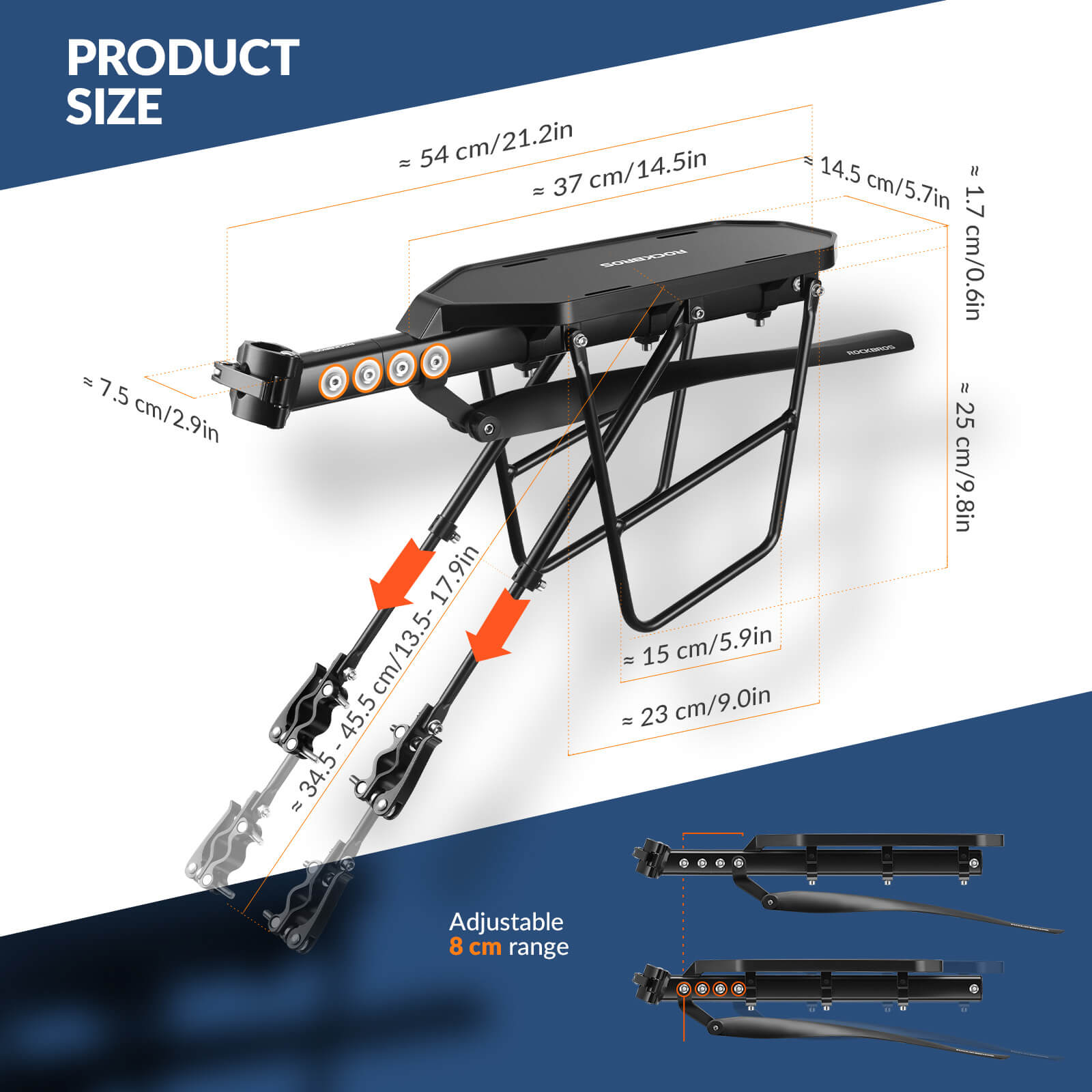 Quick Release Bike Rear Rack - OVERLANDERS Outfitter